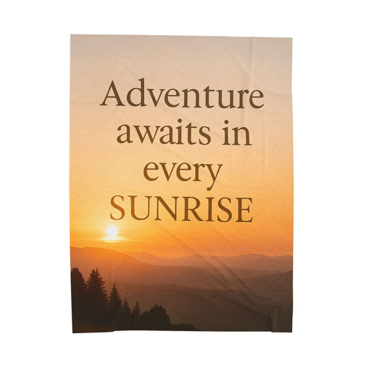 Adventure Awaits Plush Blanket