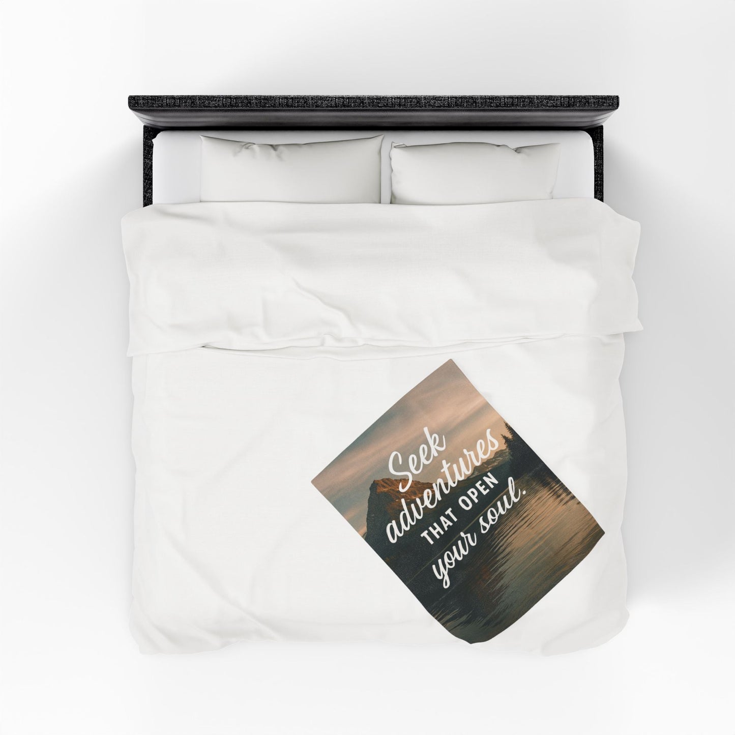 Adventure - Inspiring Velveteen Plush Blanket - Cozy Home Decor - Peak Inspiration