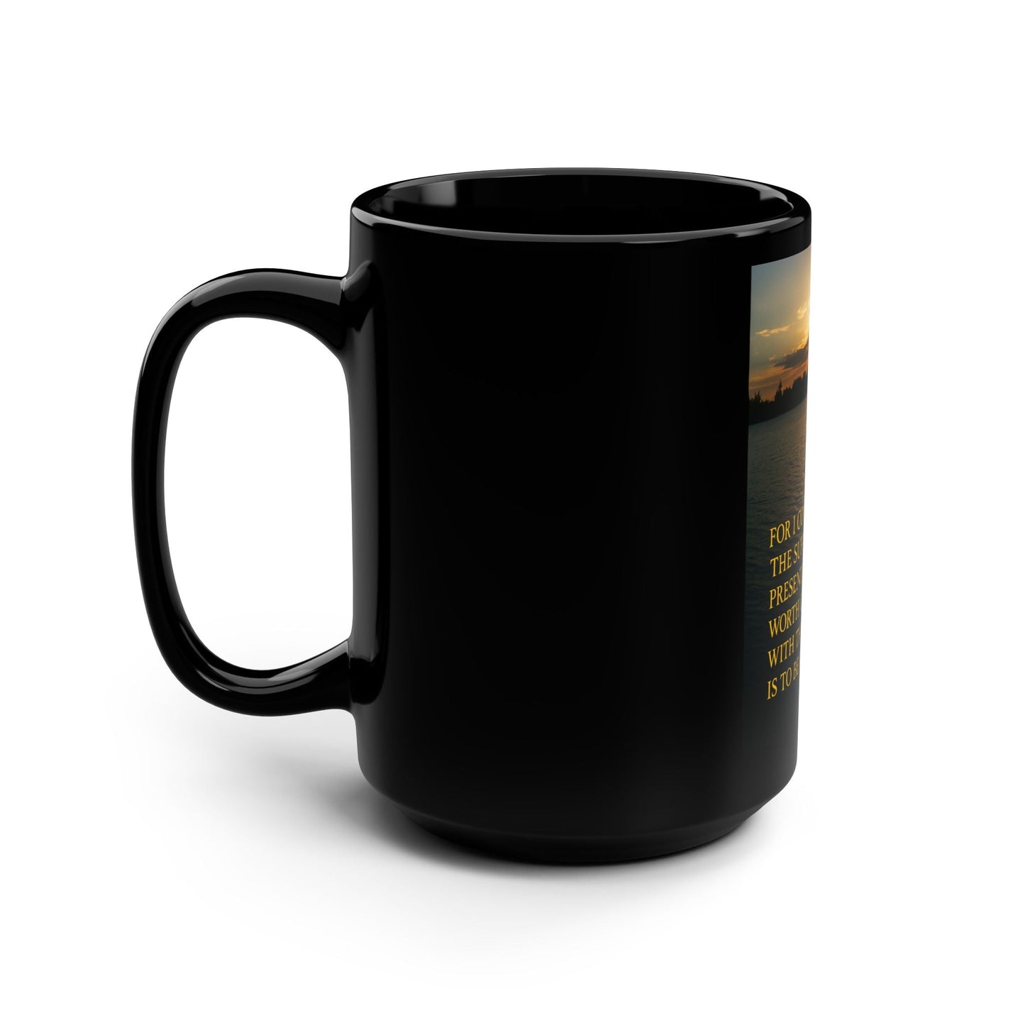 Christian Encouragement Mug — Romans 8:18 Inspirational 15oz Coffee Cup - Peak Inspiration