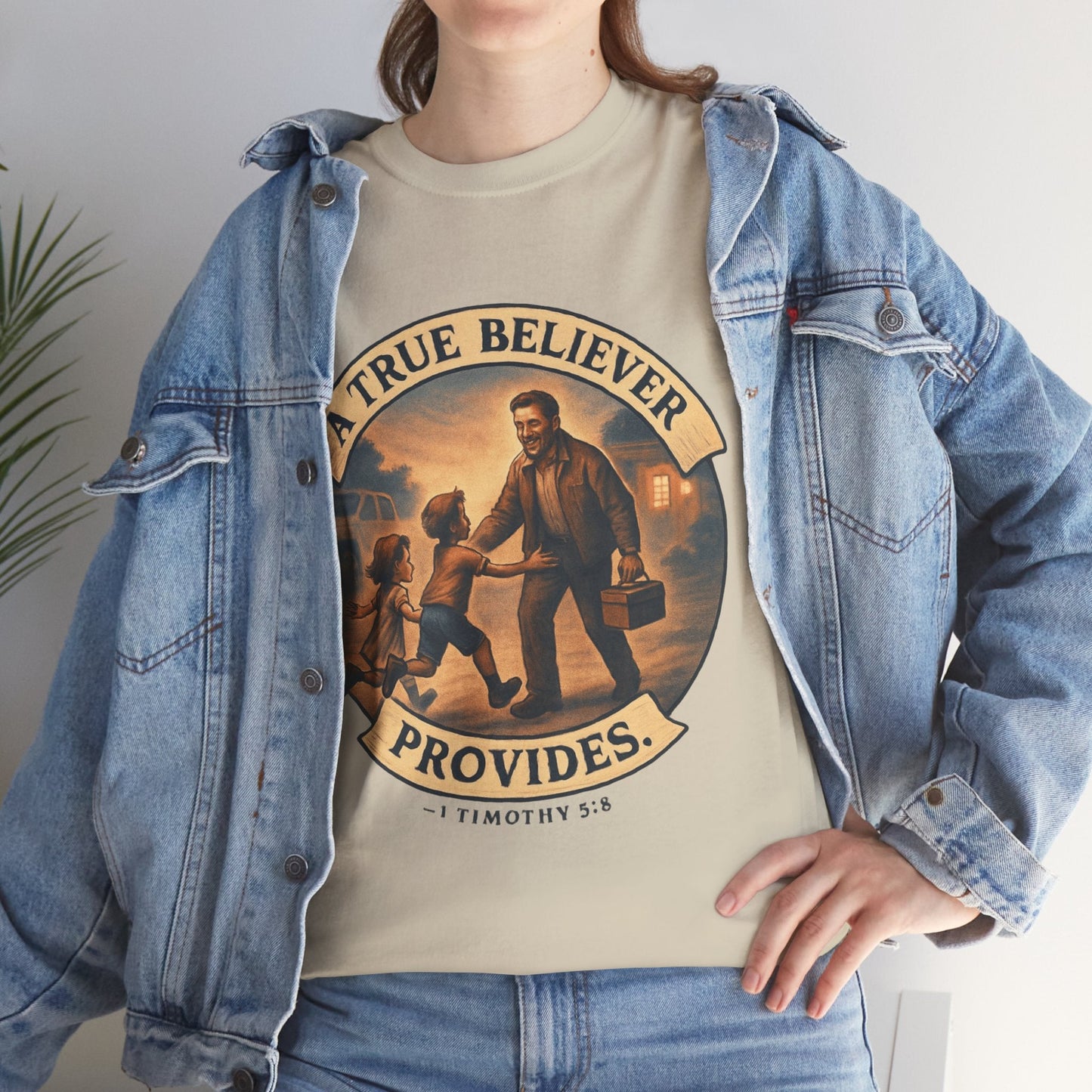1 Timothy 5:8 "True Believers Provide" T-Shirt - Peak Inspiration