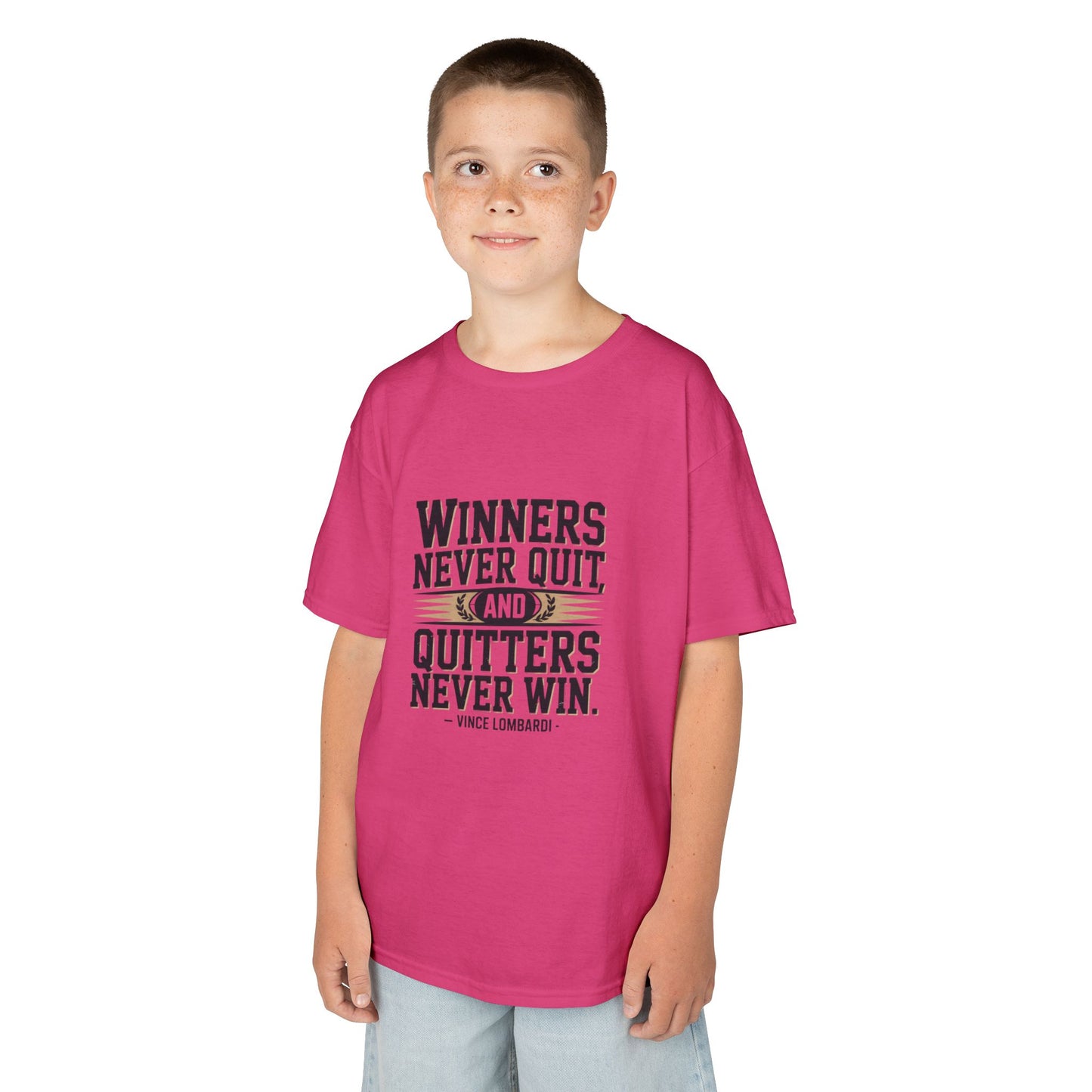 Winners Never Quit Kids Tee