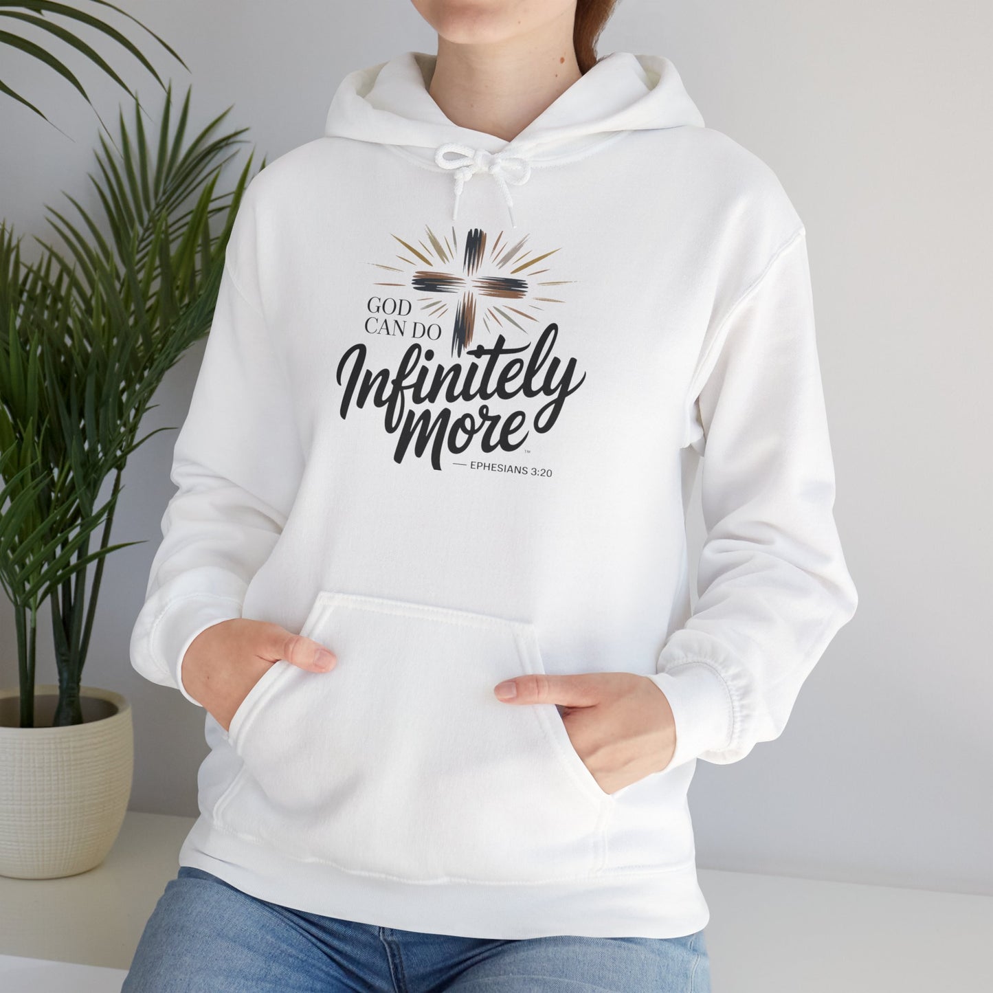 Infinity More Hooded Sweatshirt - Unisex Inspirational Pullover