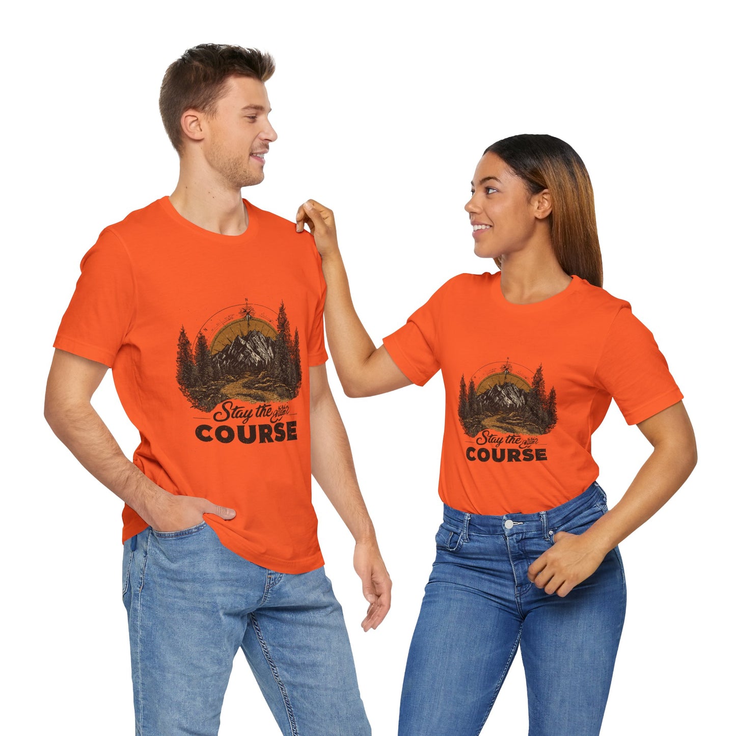 Stay the Course Mountain Tee - Unisex Jersey Short Sleeve Shirt