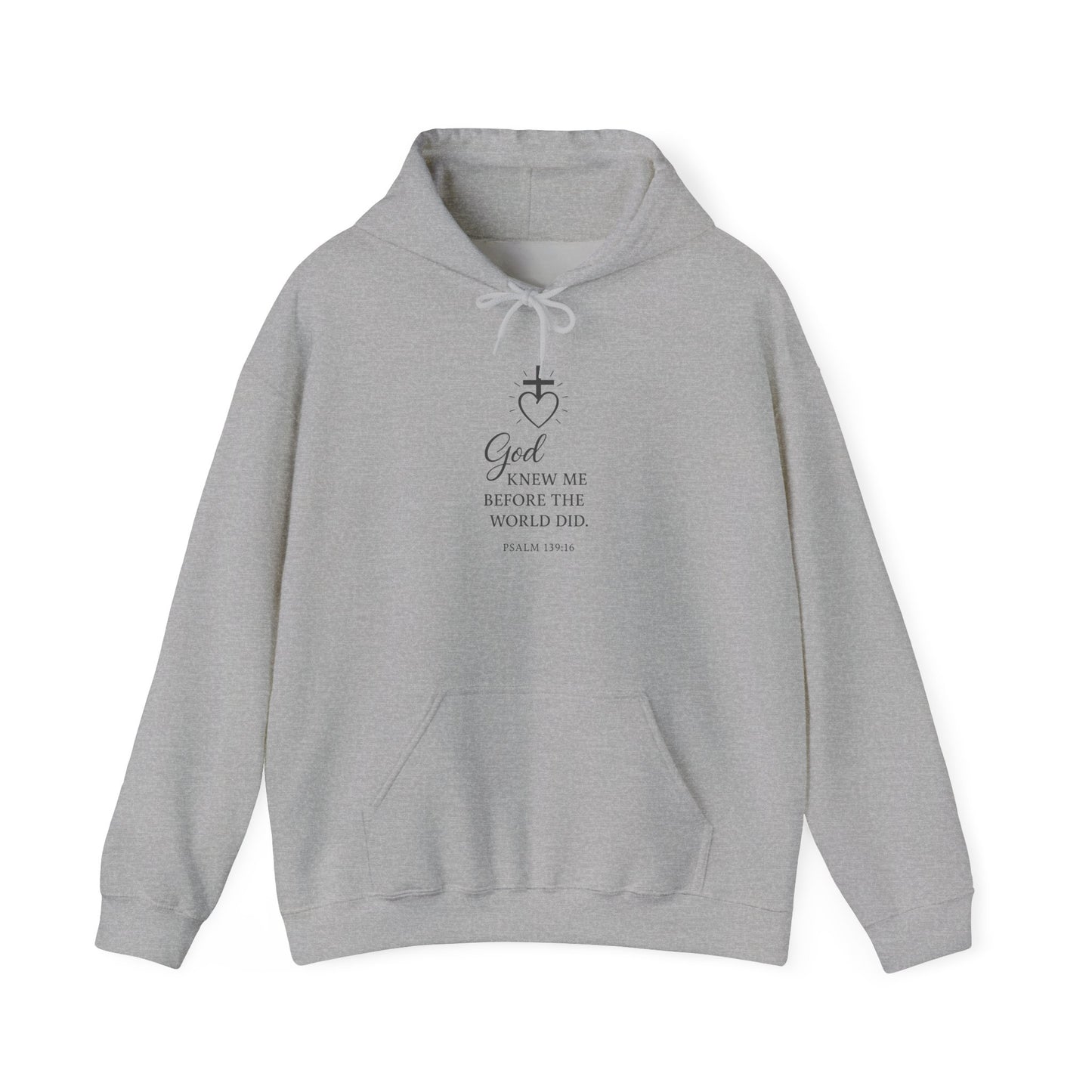 Faith-Inspired Unisex Hoodie with Inspirational Quote Psalm 139:16