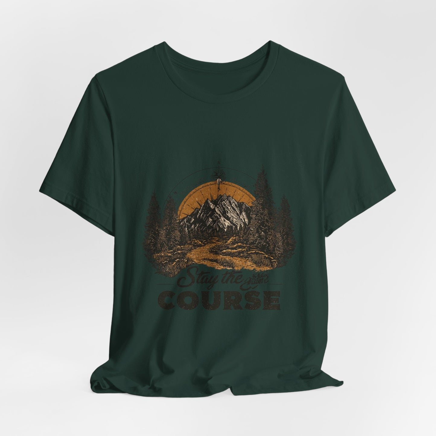 Stay the Course Mountain Tee - Unisex Jersey Short Sleeve Shirt