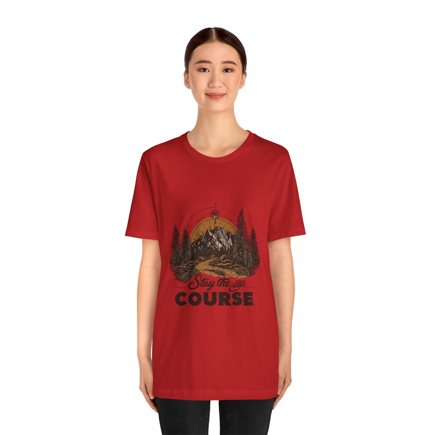 Stay the Course Mountain Tee - Unisex Jersey Short Sleeve Shirt