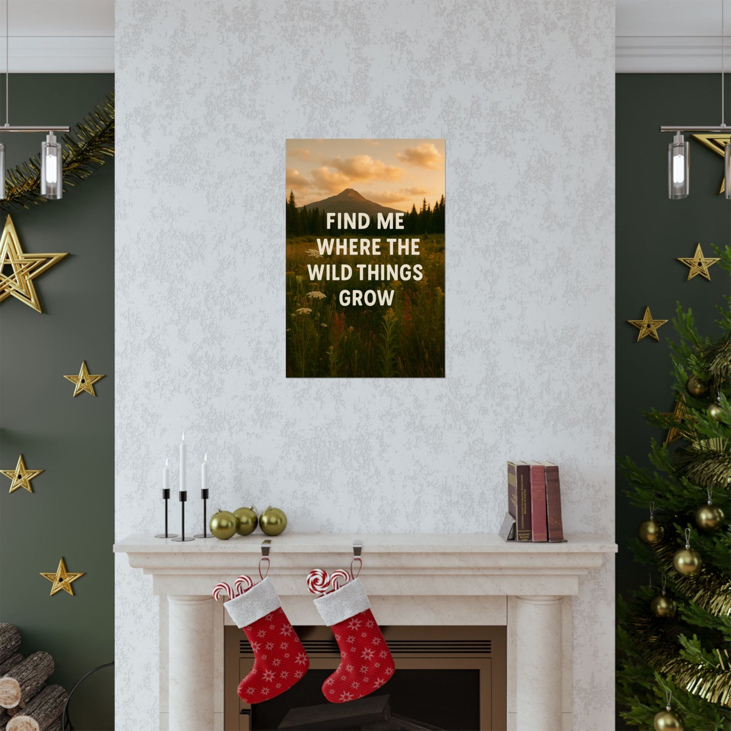 Nature-Inspired Matte Vertical Poster: 'Find Me Where the Wild Things Grow'