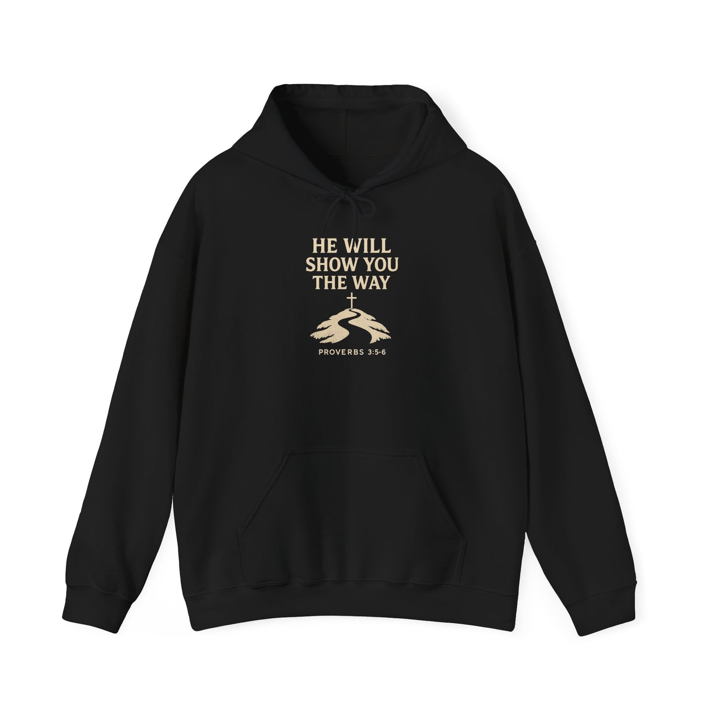 Inspirational Faith Hoodie for Comfort and Style Proverbs 3:5-6