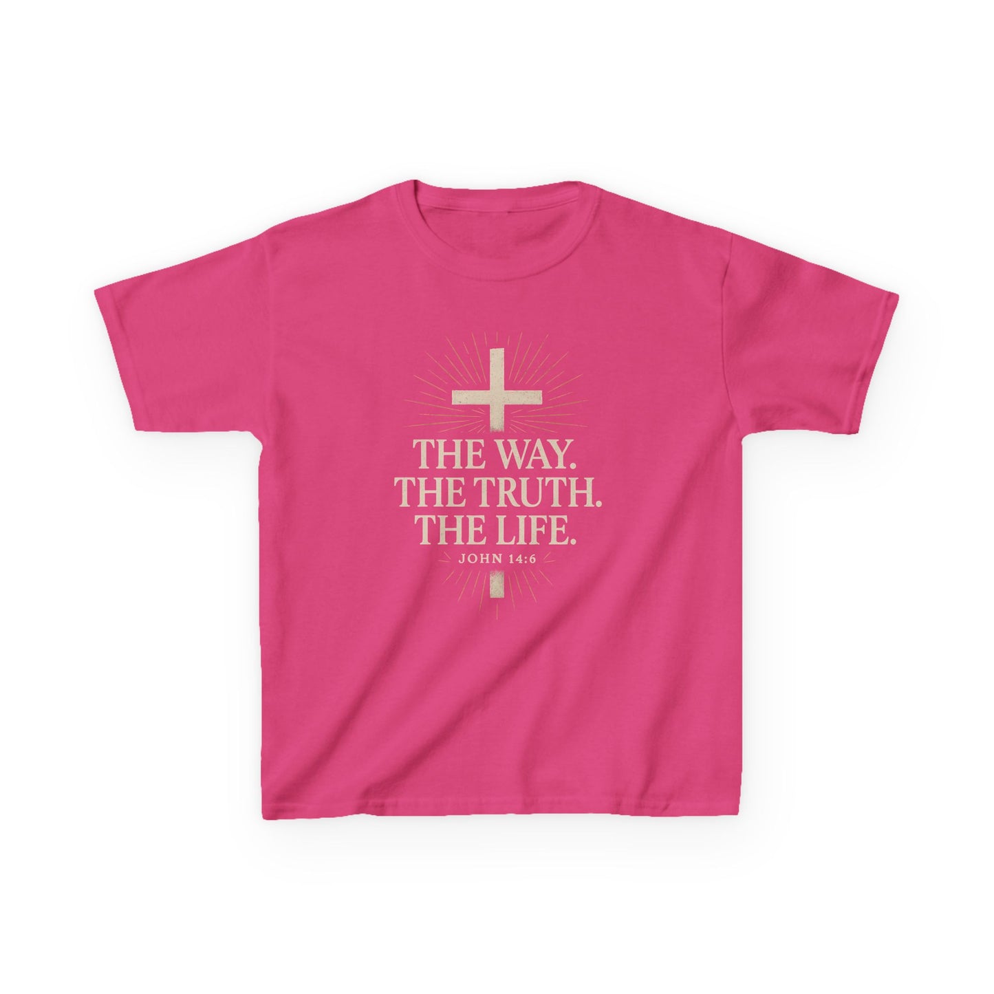 Kids Christian Faith Tee - "The Way, The Truth, The Life"