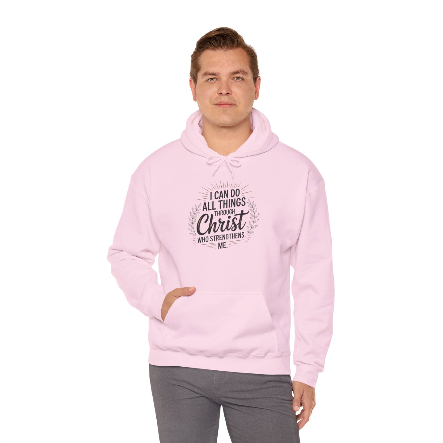 Inspirational Christian Hoodie - I Can Do All Things Through Christ