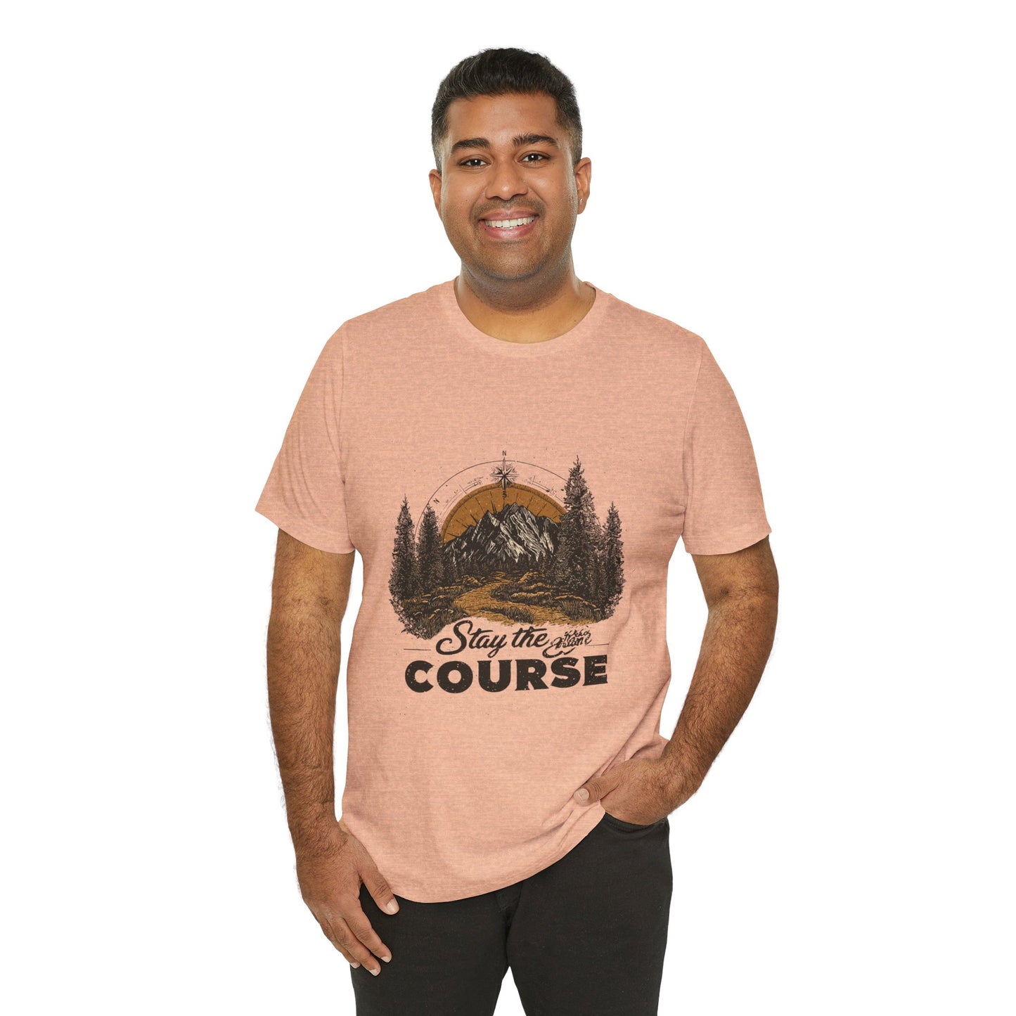Stay the Course Mountain Tee - Unisex Jersey Short Sleeve Shirt
