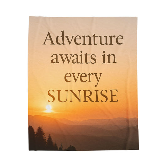 Adventure Awaits Plush Blanket