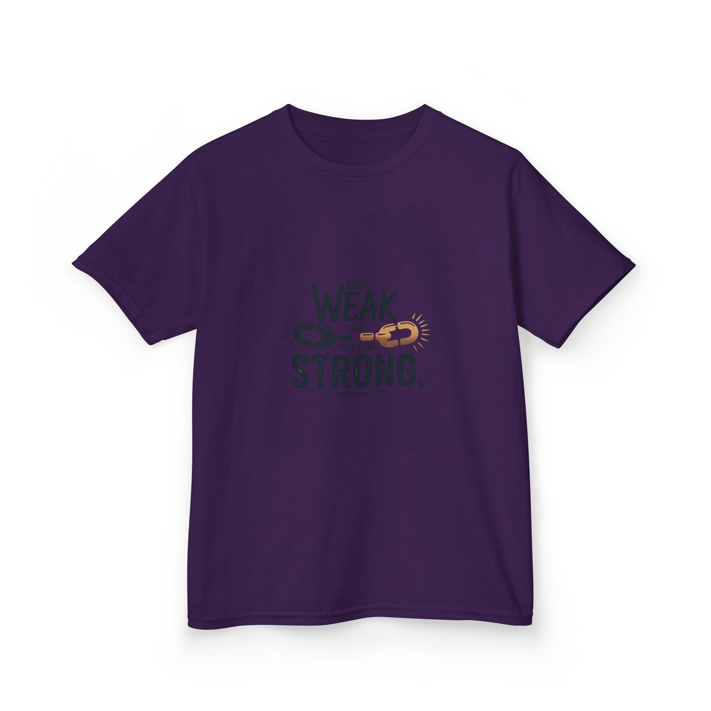 Kids Inspirational Tee - "From Weak to Strong"