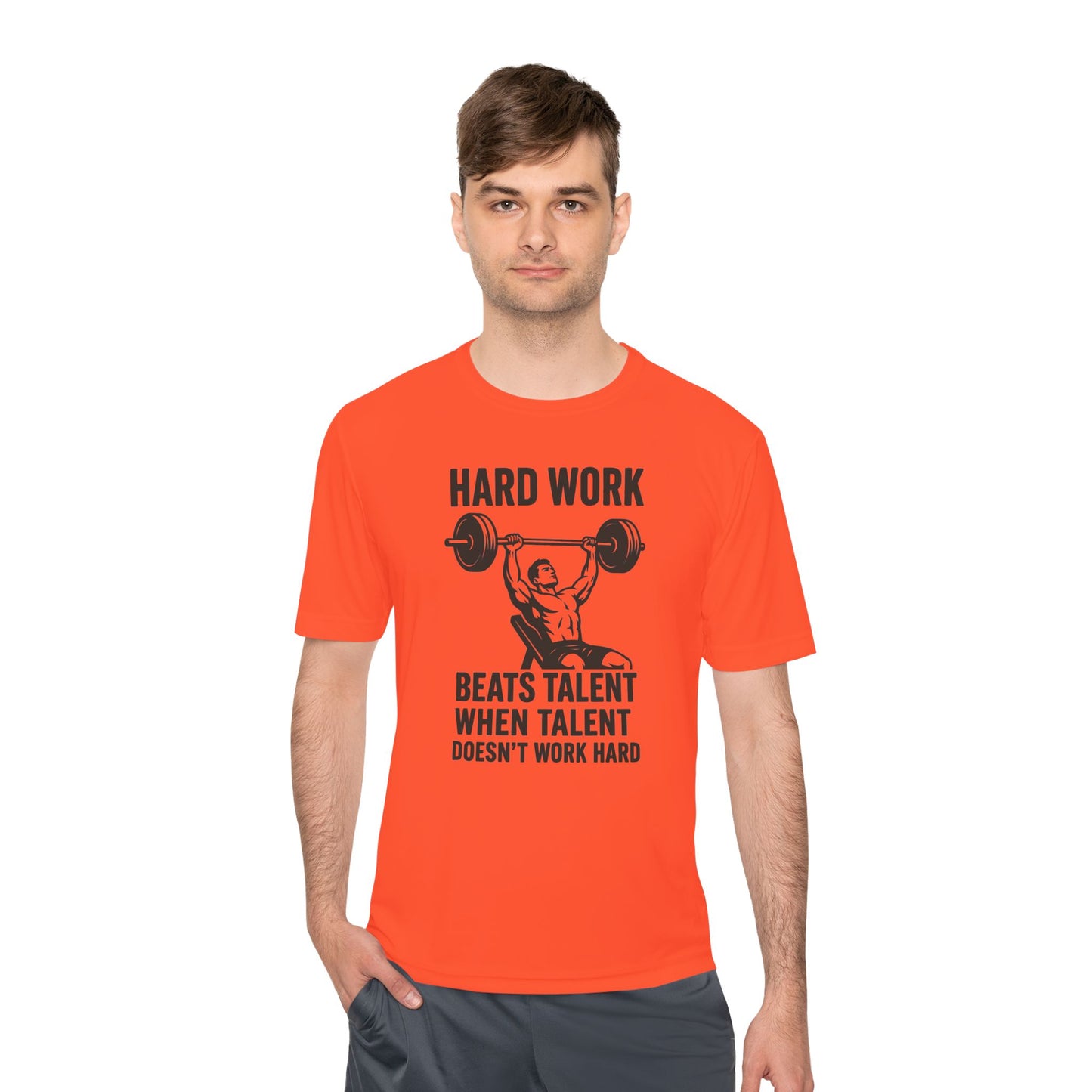 Hard Work Motivation Unisex Moisture Wicking Tee