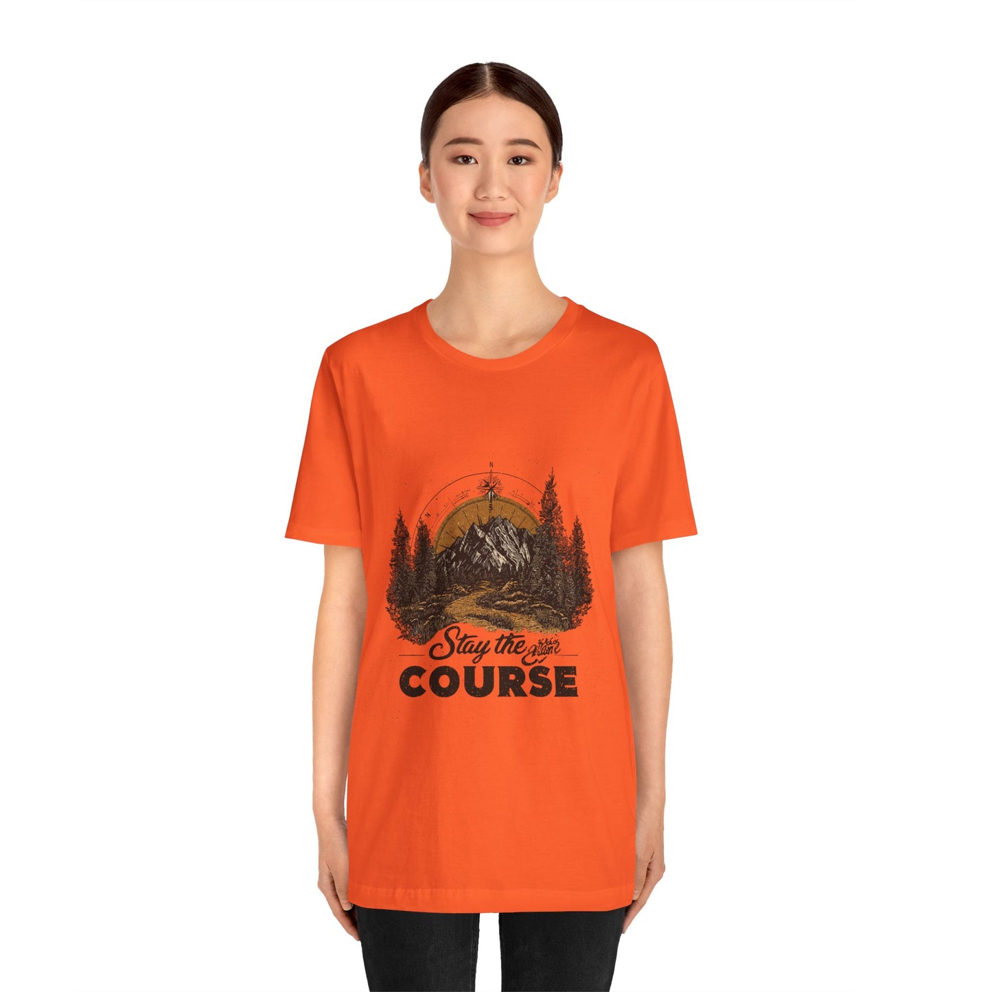 Stay the Course Mountain Tee - Unisex Jersey Short Sleeve Shirt