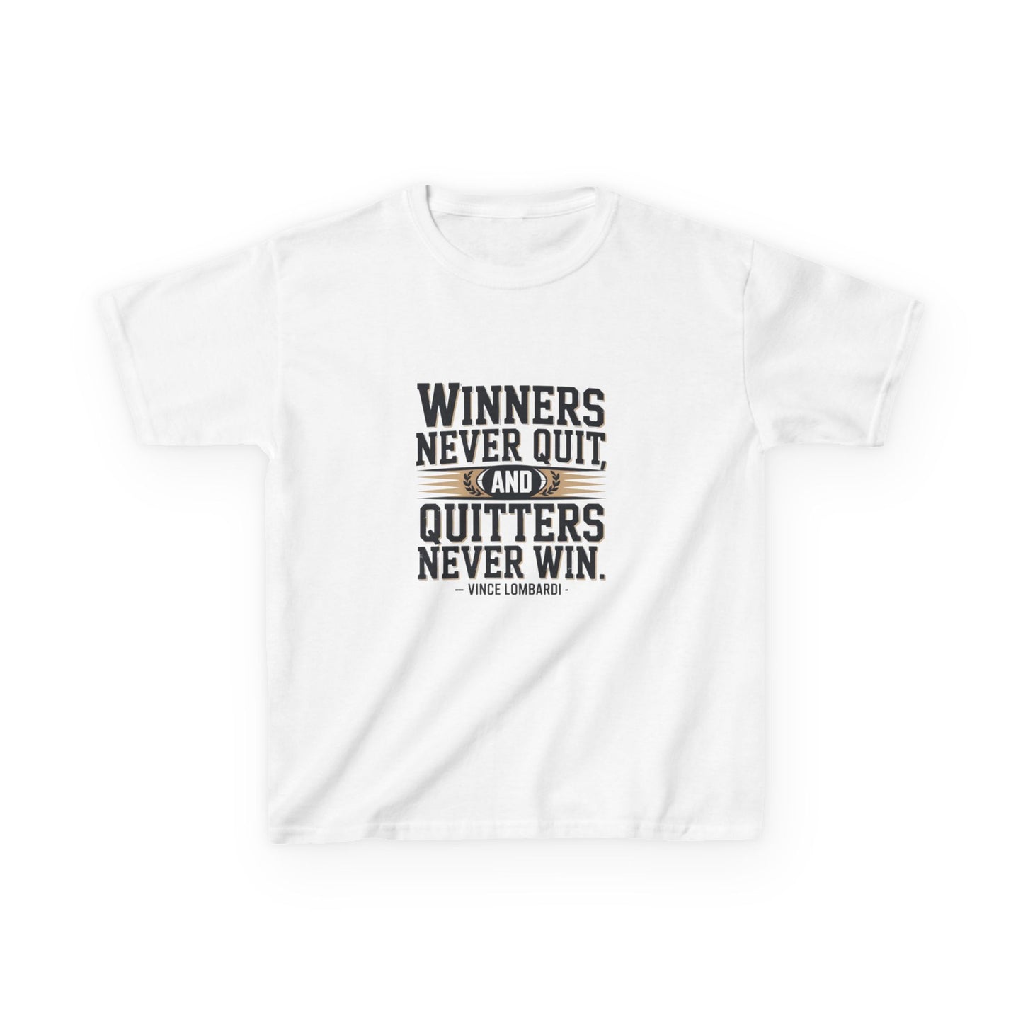 Winners Never Quit Kids Tee