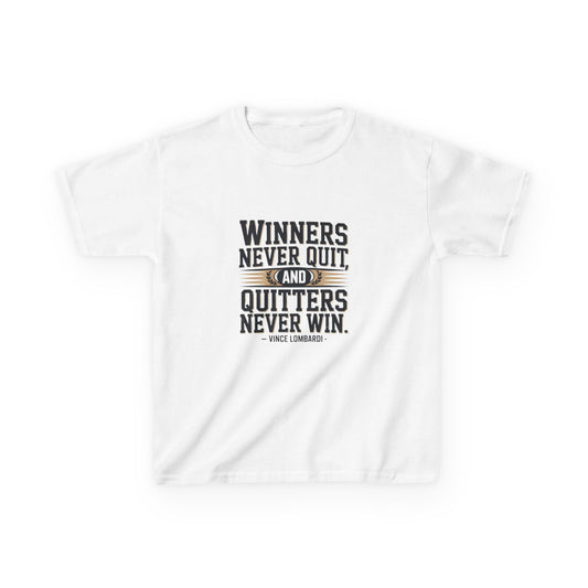Winners Never Quit Kids Tee