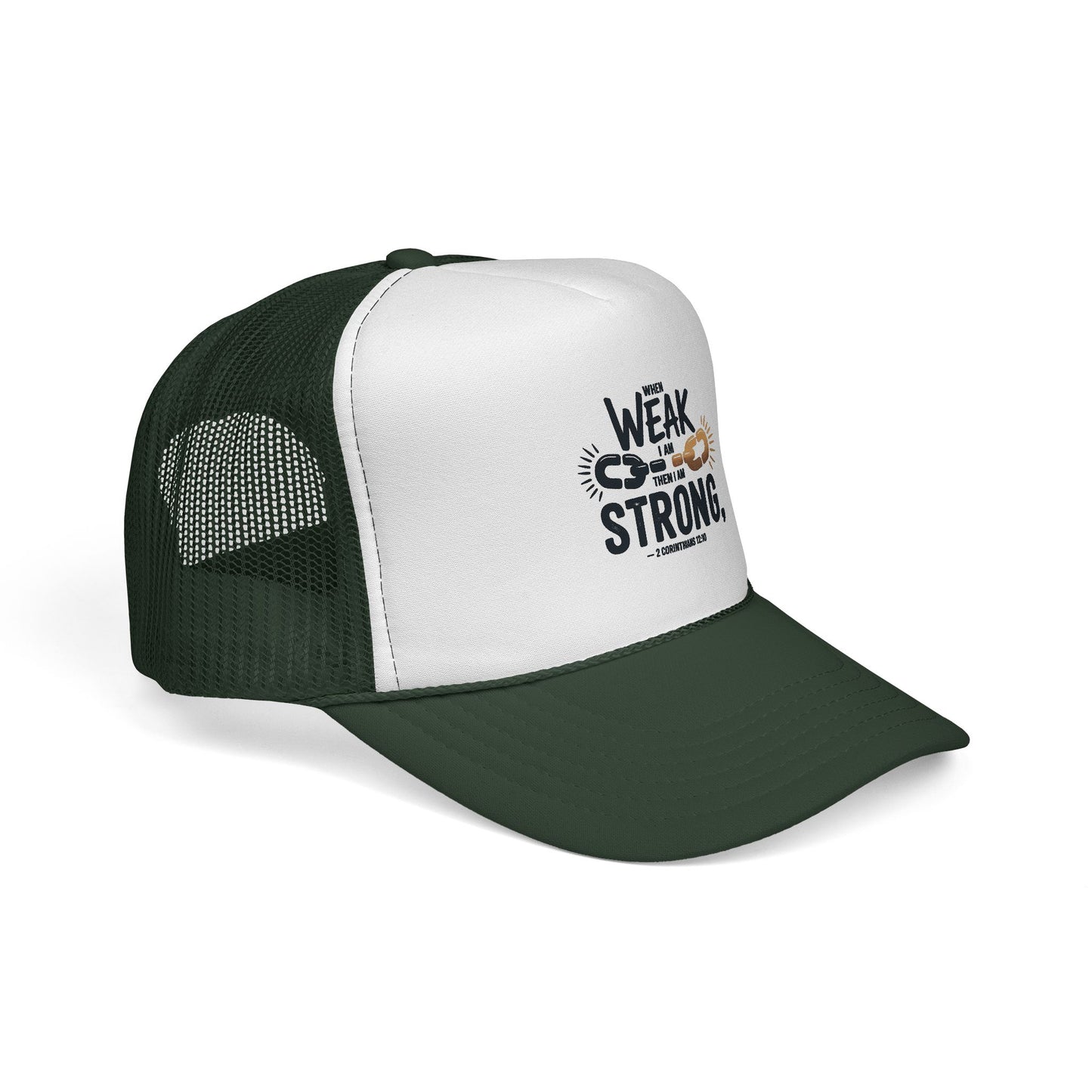 Empowering Trucker Cap - 'From Weak to Strong' Statement Hat
