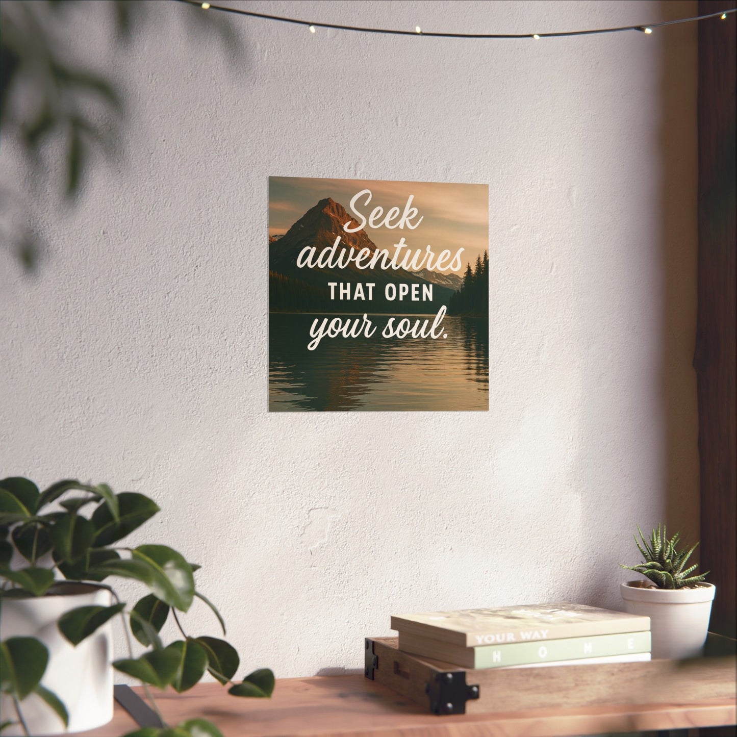 Adventure Wall Poster - "Seek Adventures That Open Your Soul"