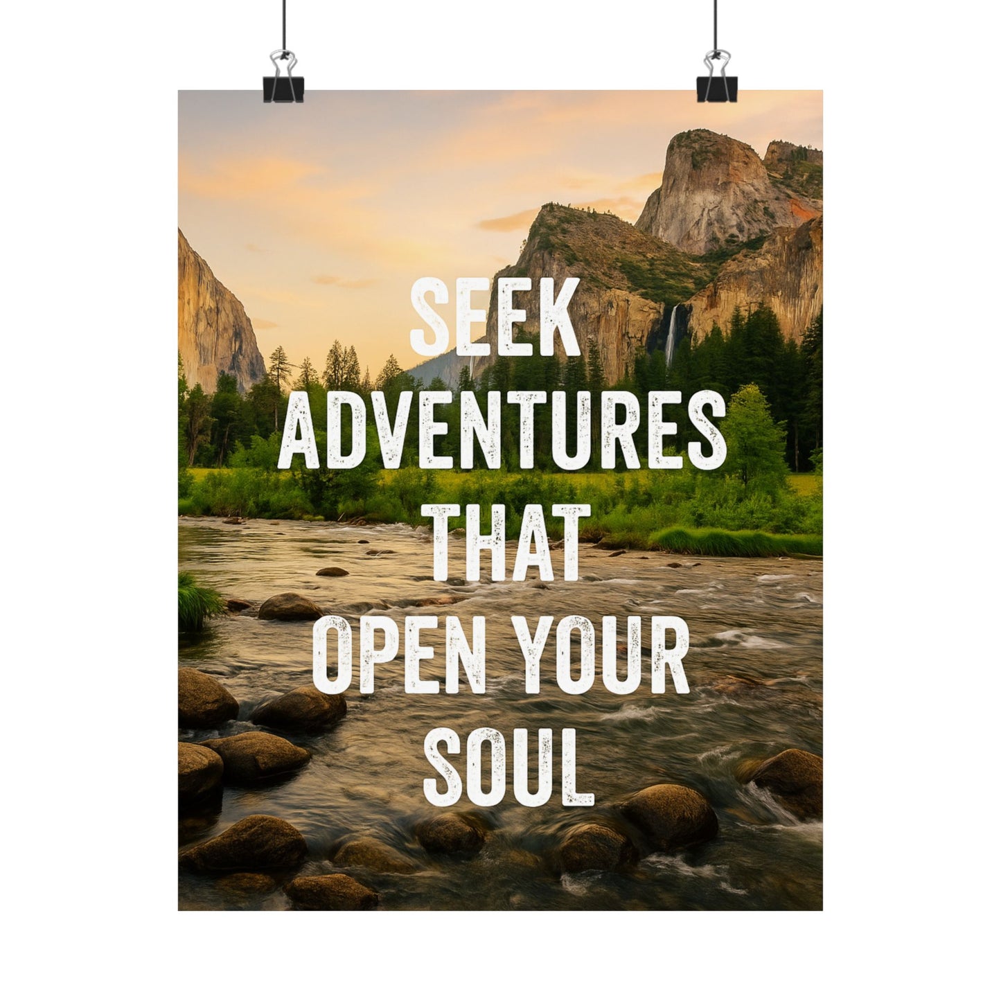 Adventure Poster - Seek Adventures That Open Your Soul