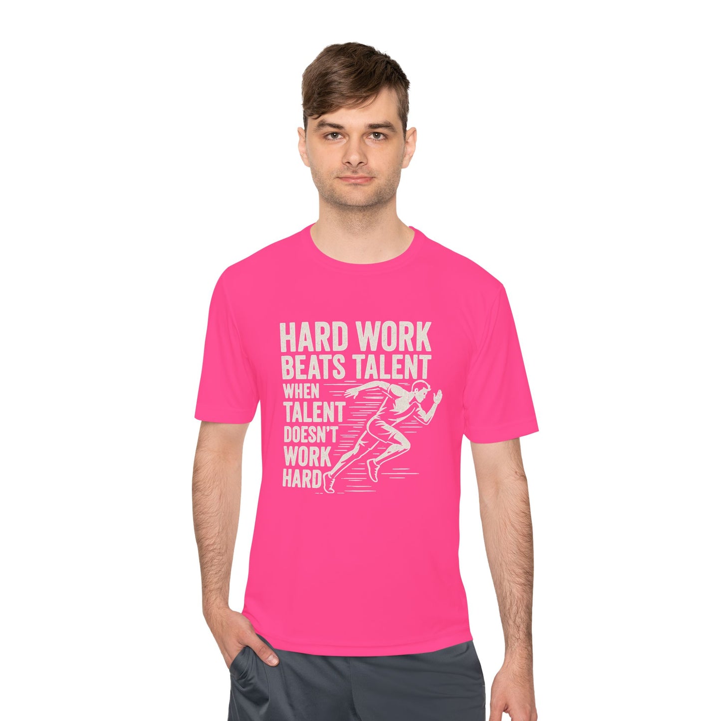 Hard Work Beats Talent Unisex Moisture Wicking Tee