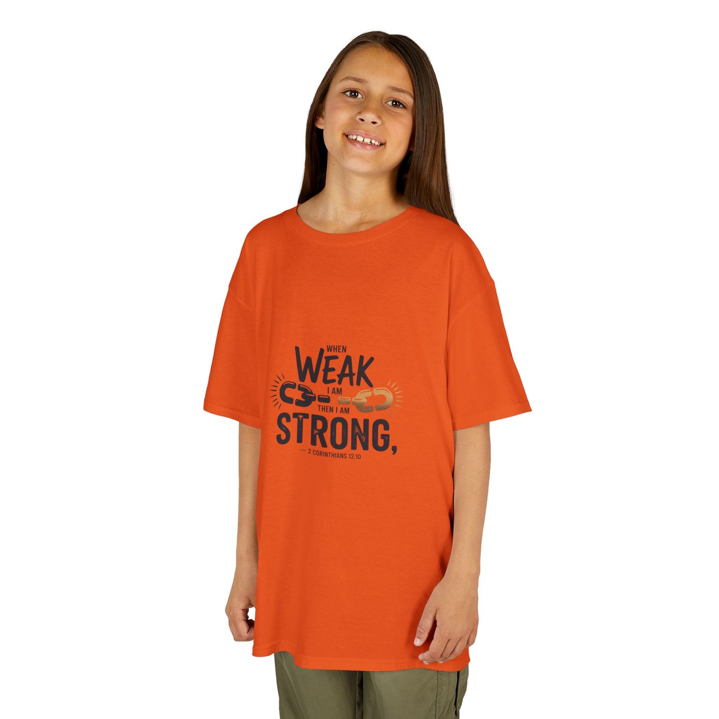 Kids Inspirational Tee - "From Weak to Strong"