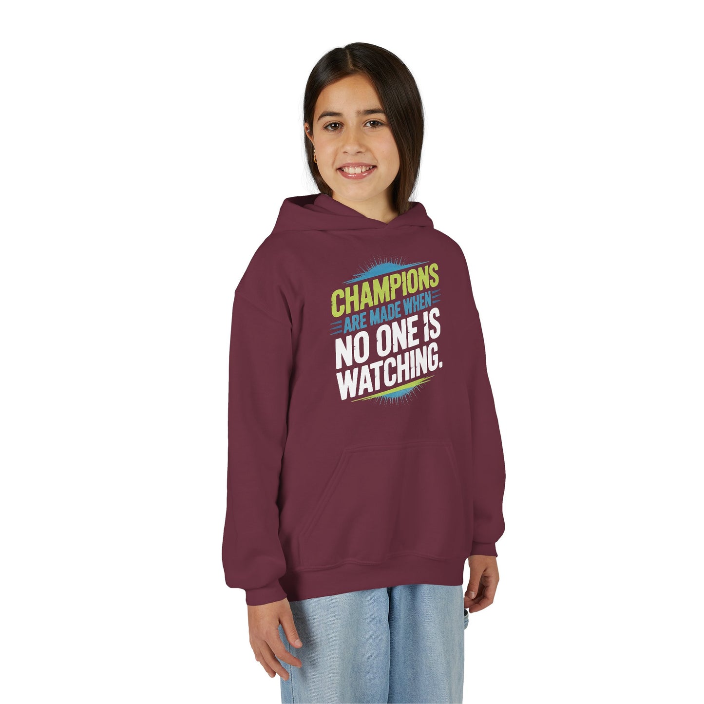 Champion Mindset Youth Hoodie - Inspirational Sports Sweatshirt