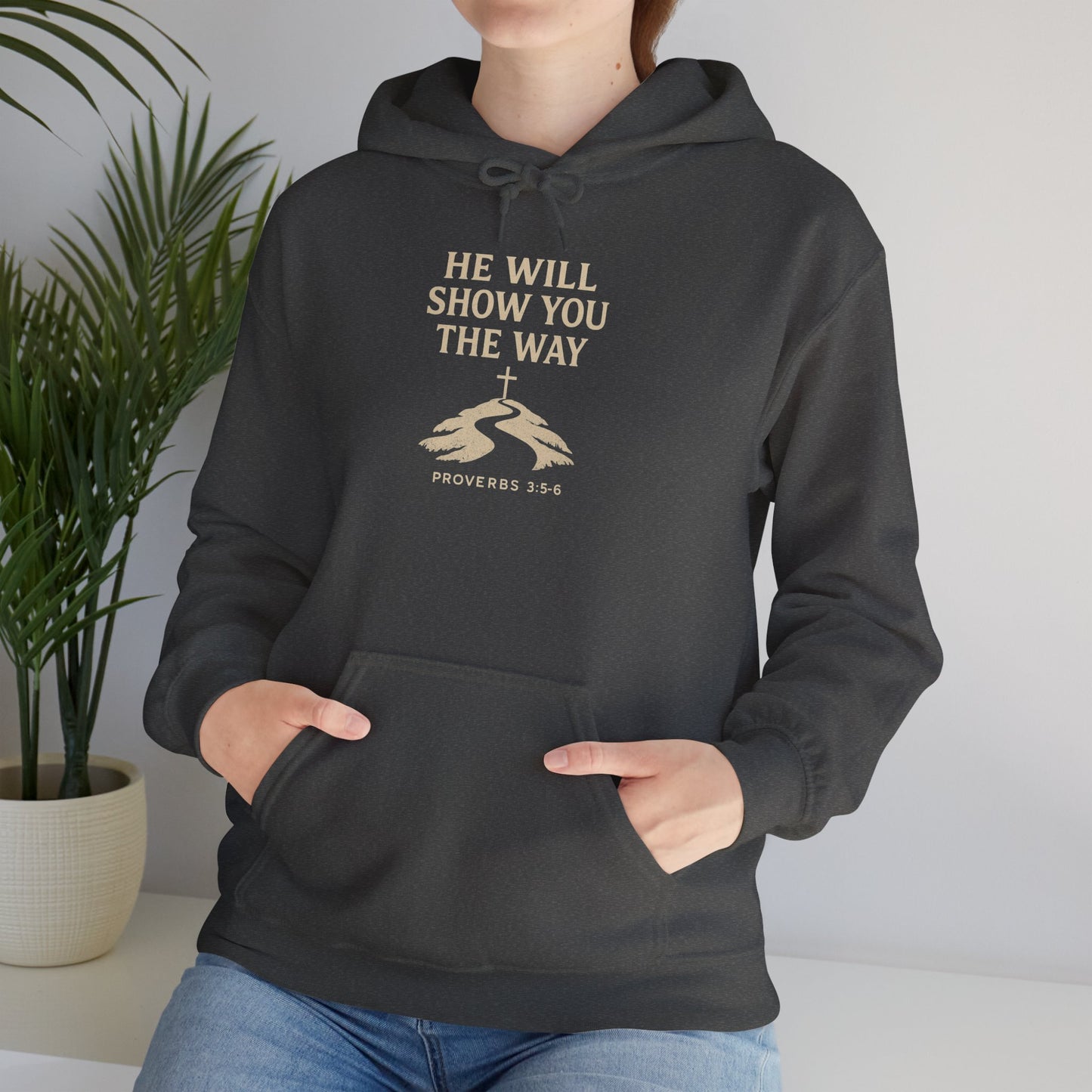 Inspirational Faith Hoodie for Comfort and Style Proverbs 3:5-6