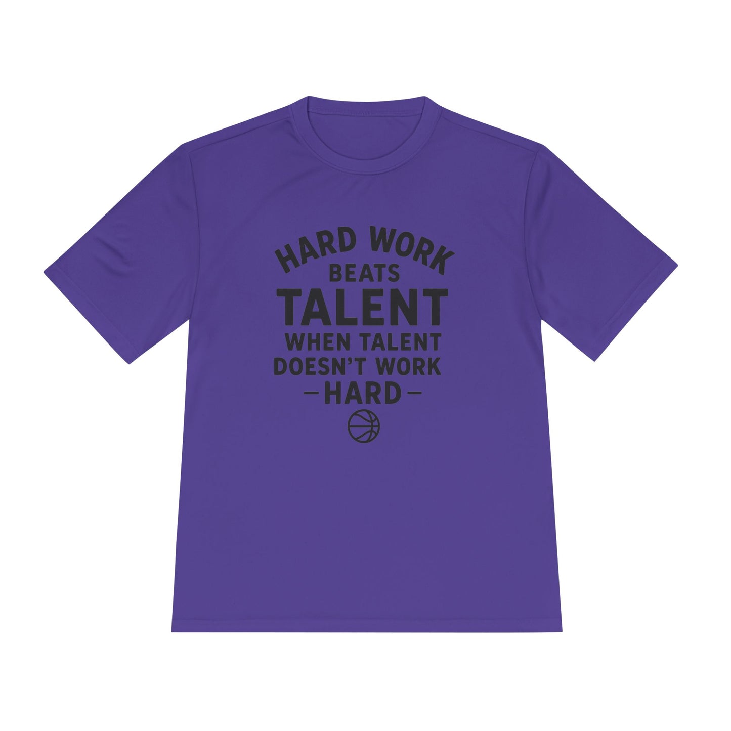 Motivational Sports Tee - "Hard Work Beats Talent"