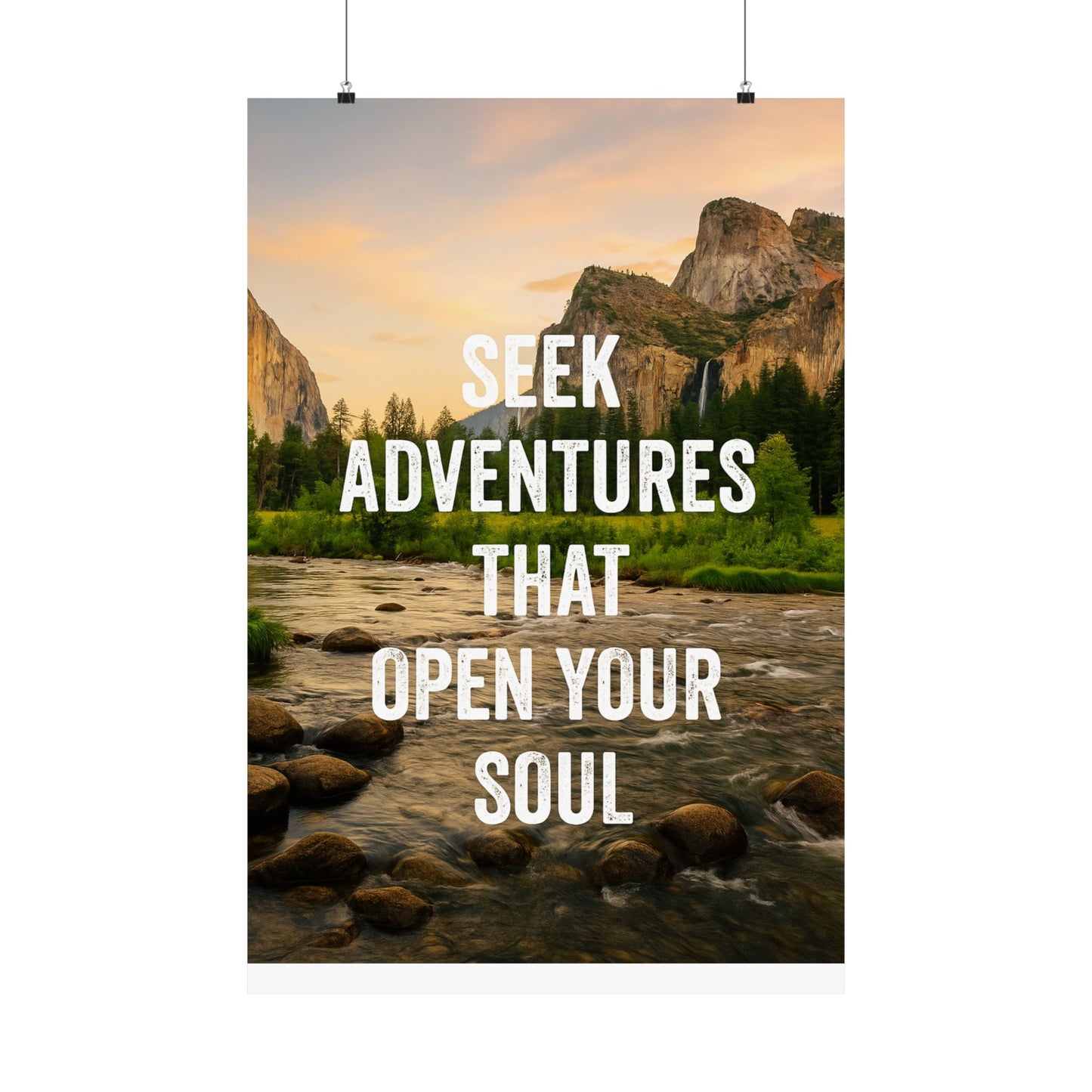 Adventure Poster - Seek Adventures That Open Your Soul