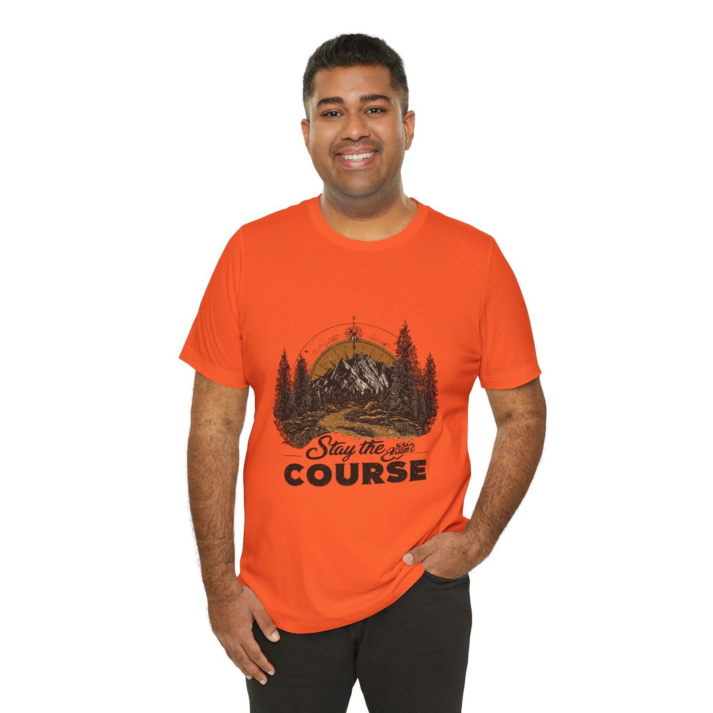 Stay the Course Mountain Tee - Unisex Jersey Short Sleeve Shirt