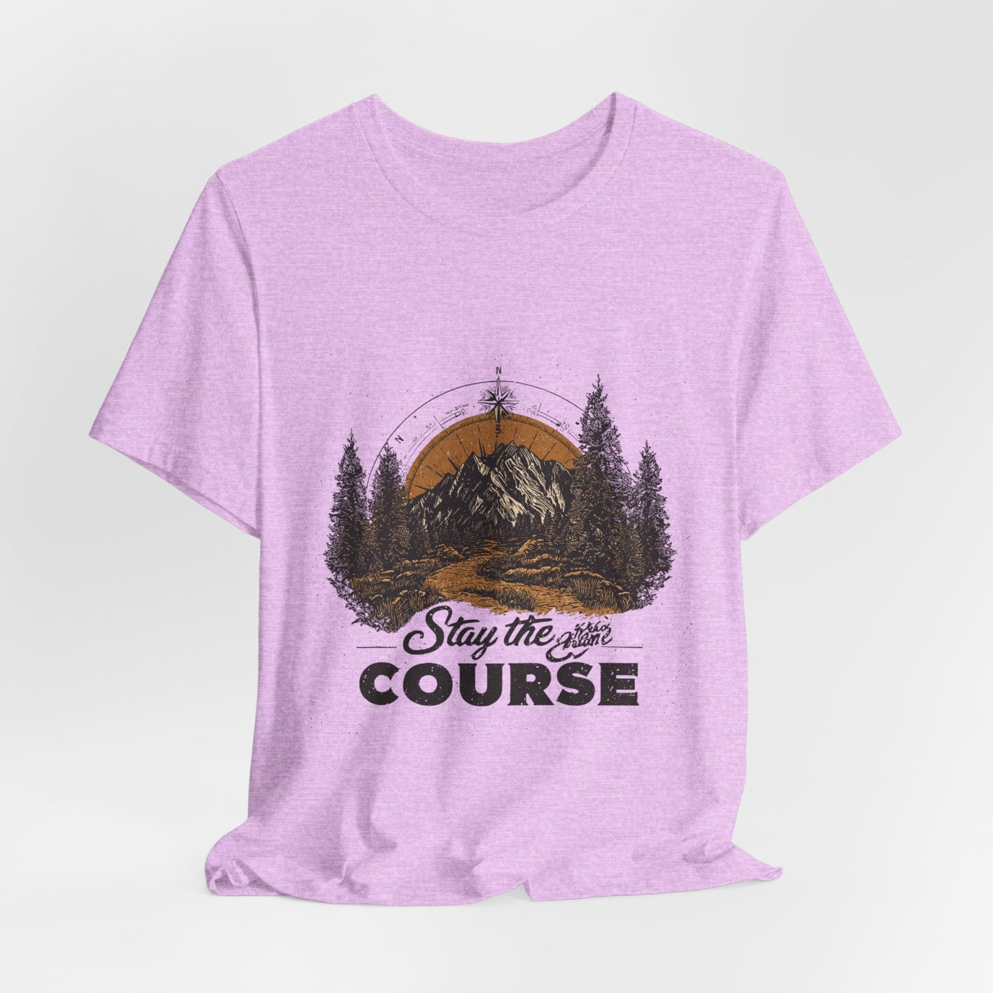 Stay the Course Mountain Tee - Unisex Jersey Short Sleeve Shirt