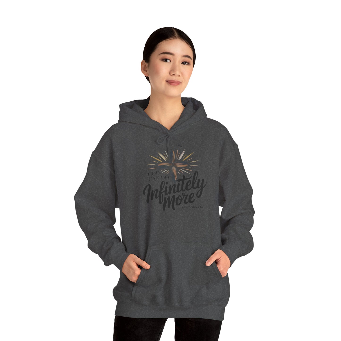 Infinity More Hooded Sweatshirt - Unisex Inspirational Pullover