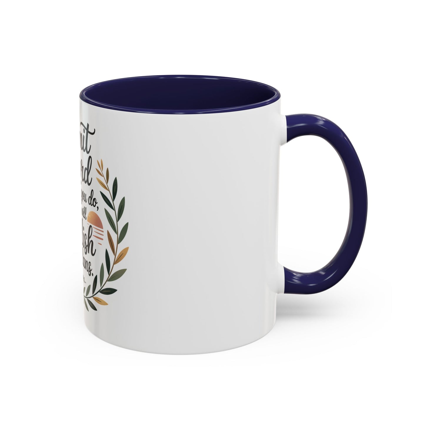 Inspirational Coffee Mug - 'Commit to the Lord' - 11 & 15 oz