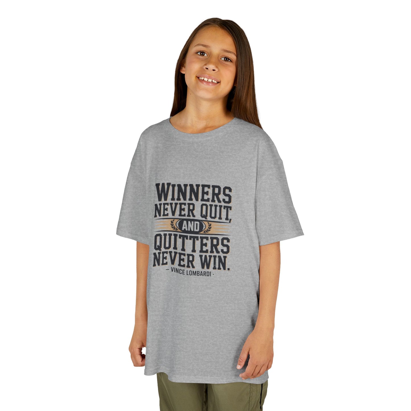 Winners Never Quit Kids Tee