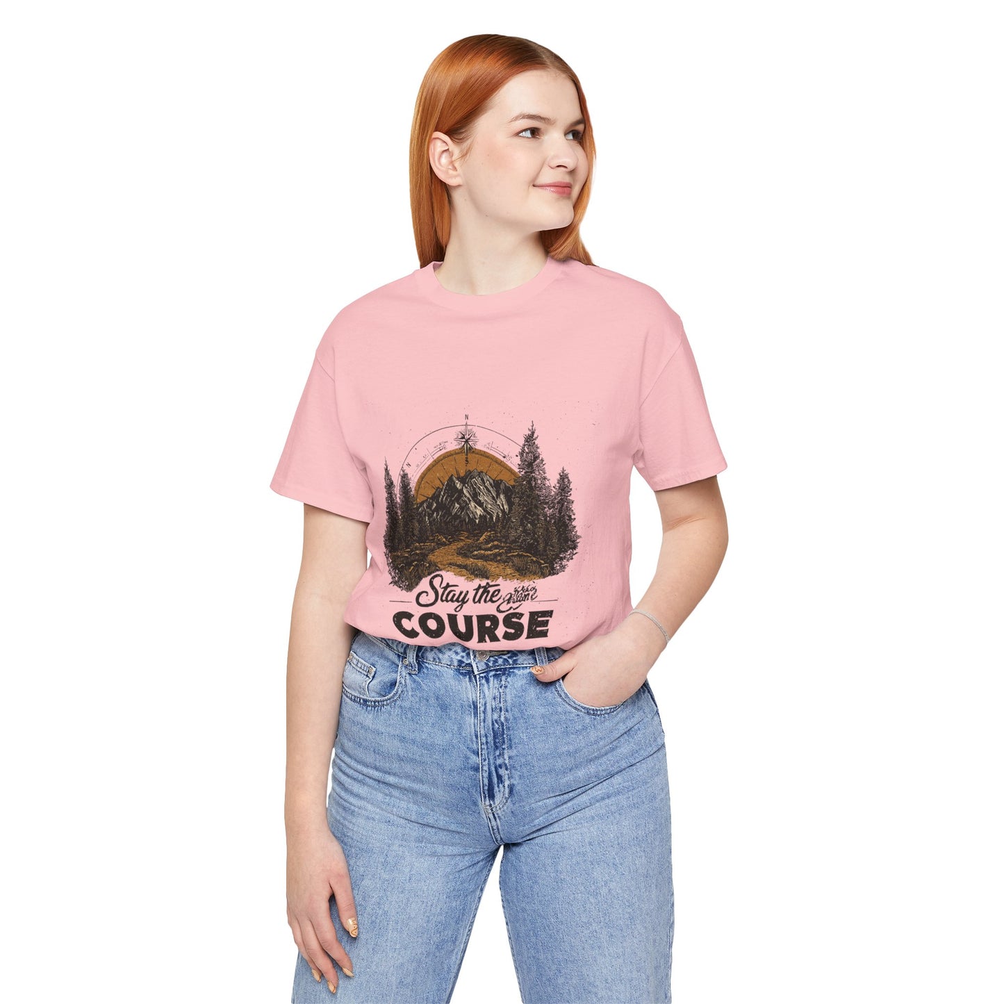 Stay the Course Mountain Tee - Unisex Jersey Short Sleeve Shirt