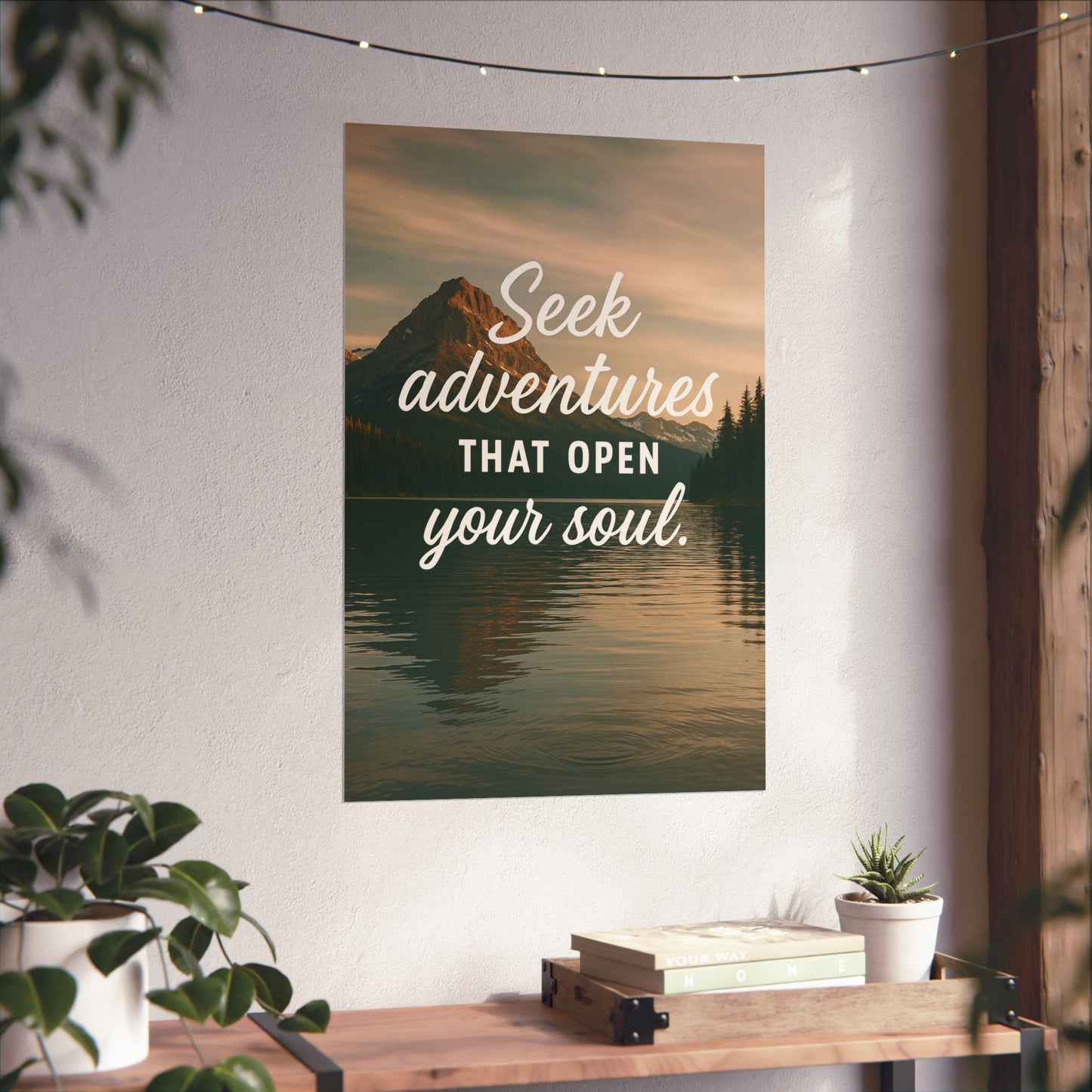 Adventure Wall Poster - "Seek Adventures That Open Your Soul"