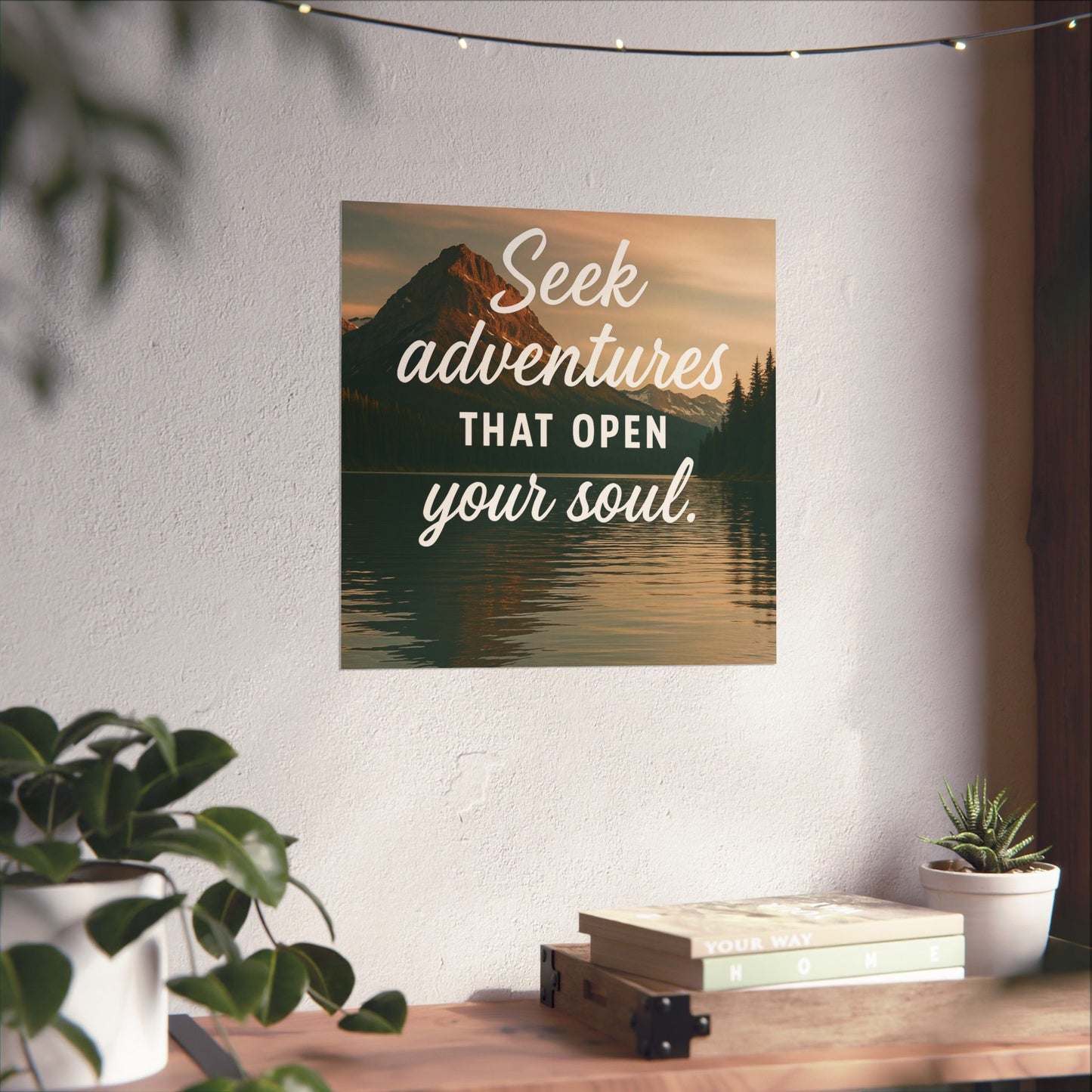 Adventure Wall Poster - "Seek Adventures That Open Your Soul"