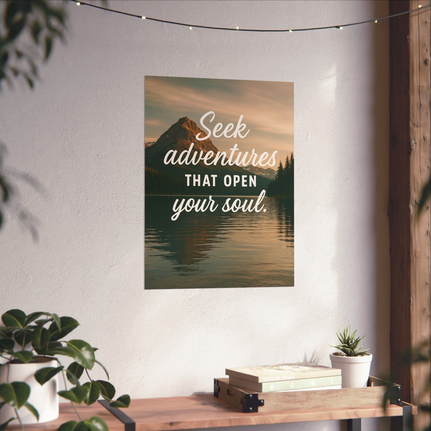 Adventure Wall Poster - "Seek Adventures That Open Your Soul"
