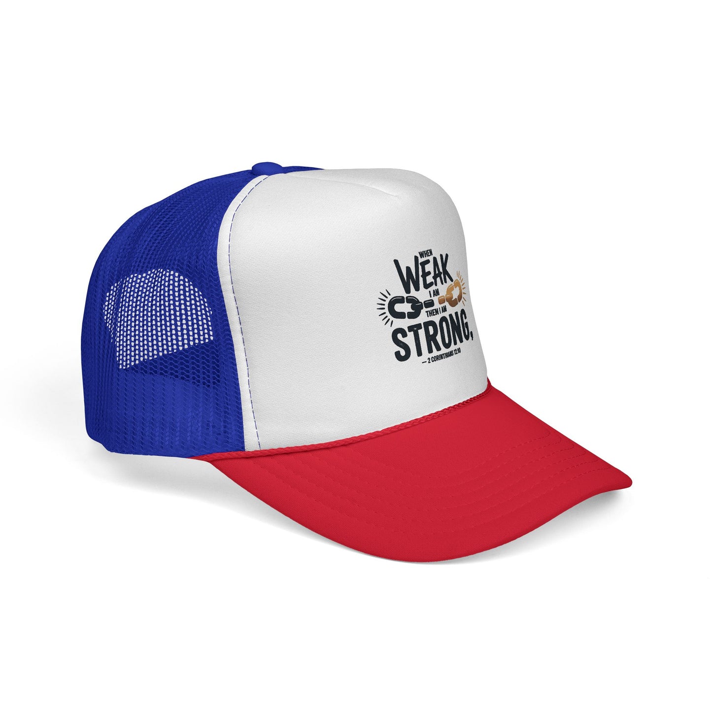 Empowering Trucker Cap - 'From Weak to Strong' Statement Hat