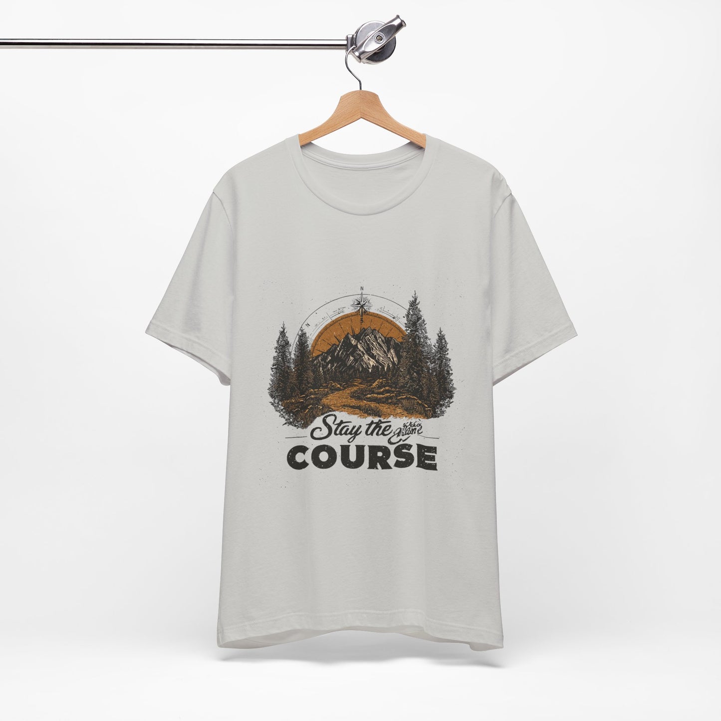 Stay the Course Mountain Tee - Unisex Jersey Short Sleeve Shirt