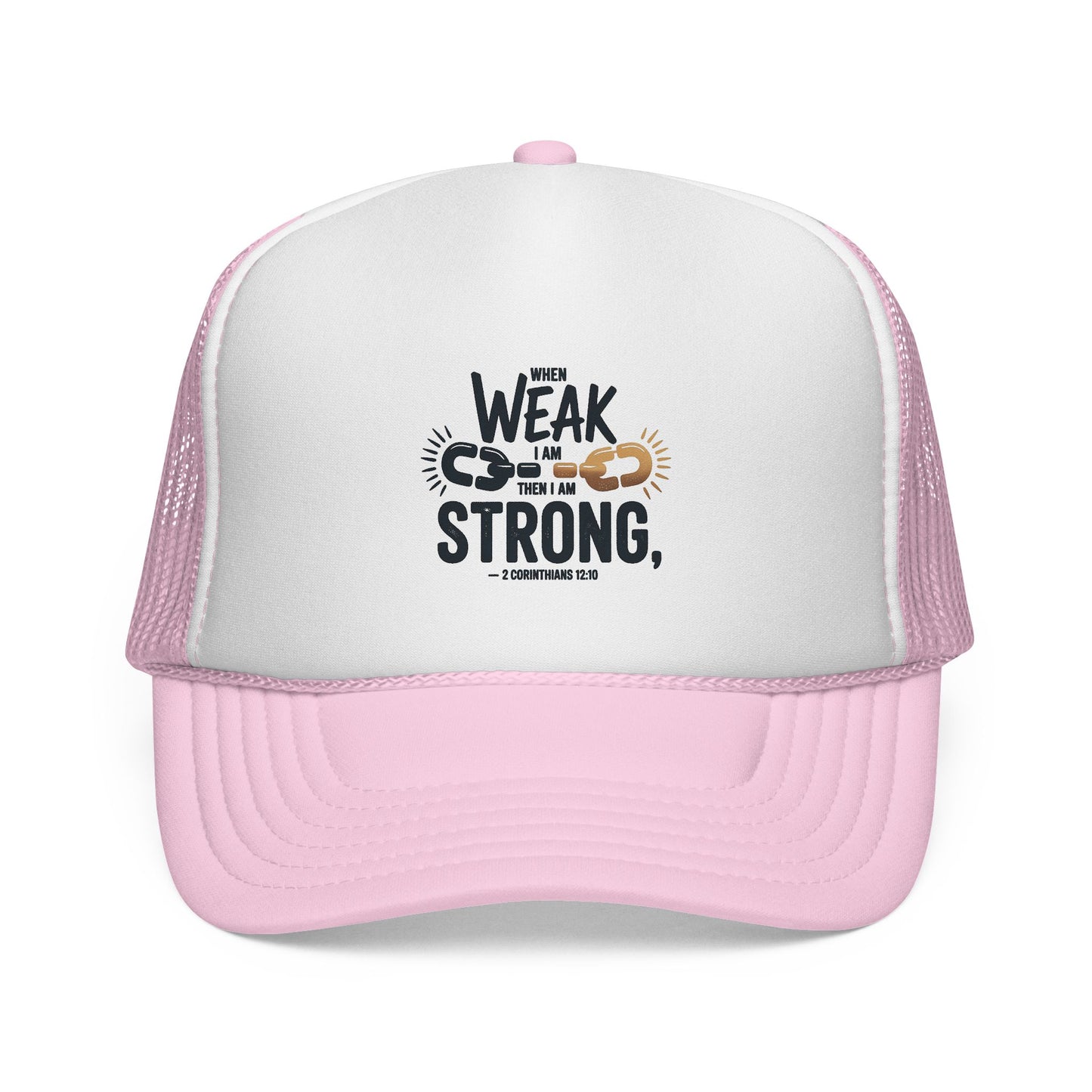 Empowering Trucker Cap - 'From Weak to Strong' Statement Hat