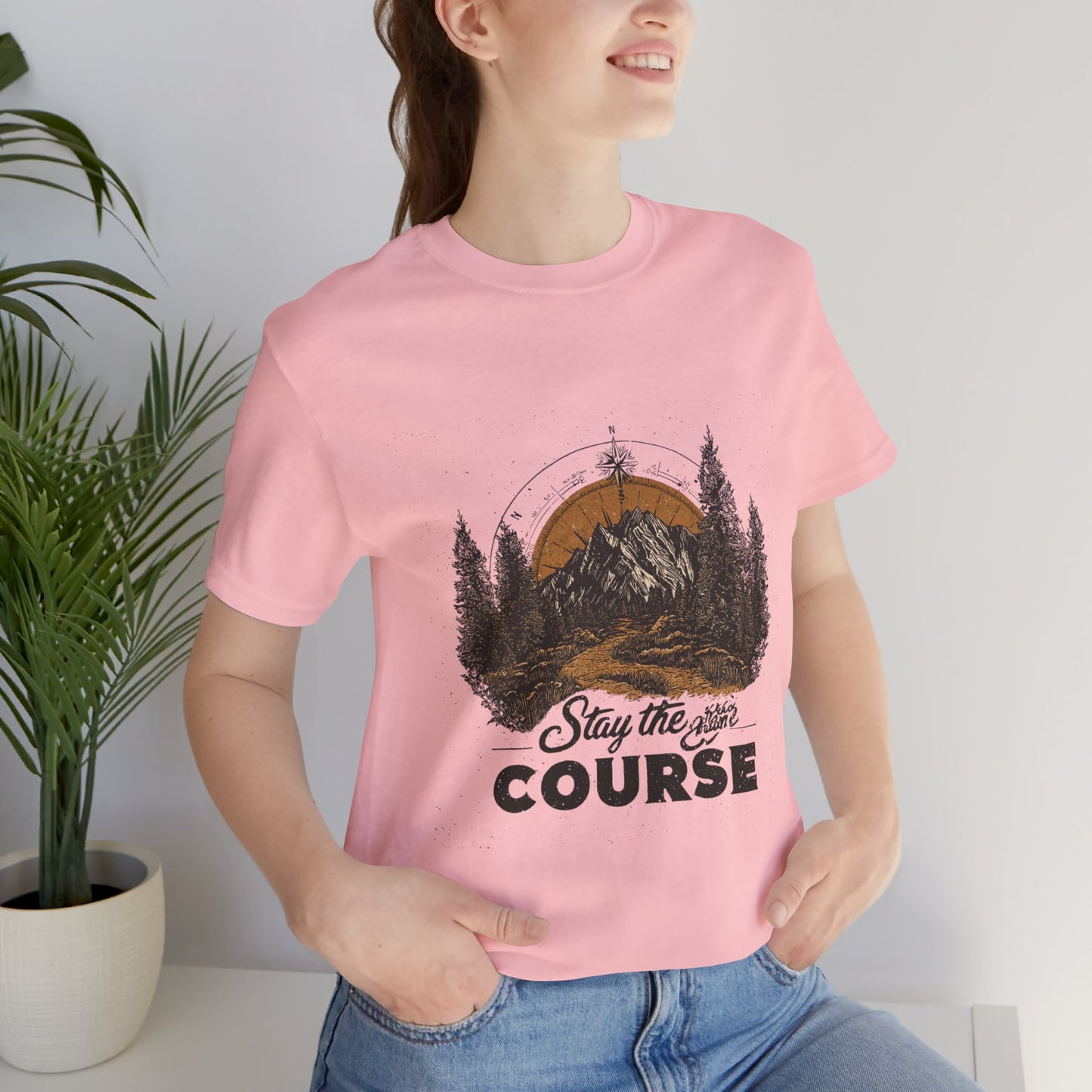 Stay the Course Mountain Tee - Unisex Jersey Short Sleeve Shirt