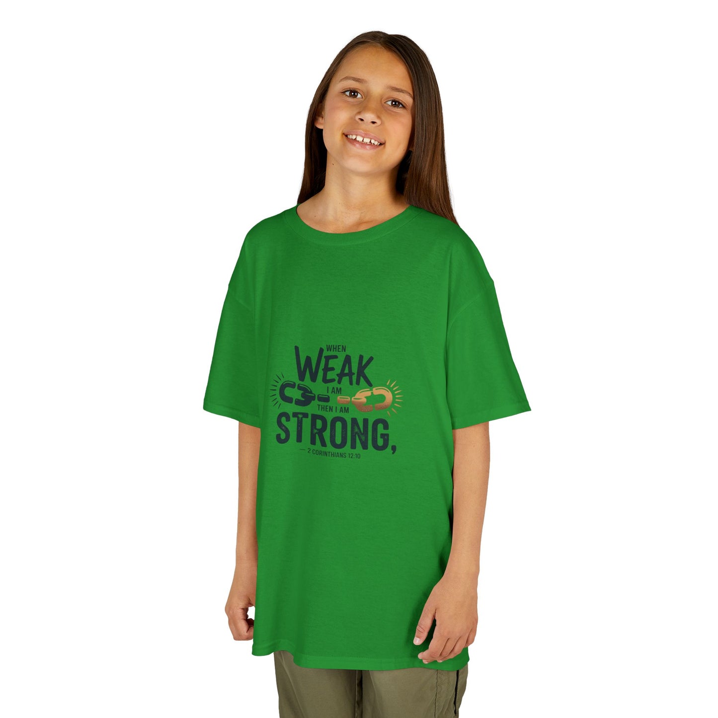 Kids Inspirational Tee - "From Weak to Strong"