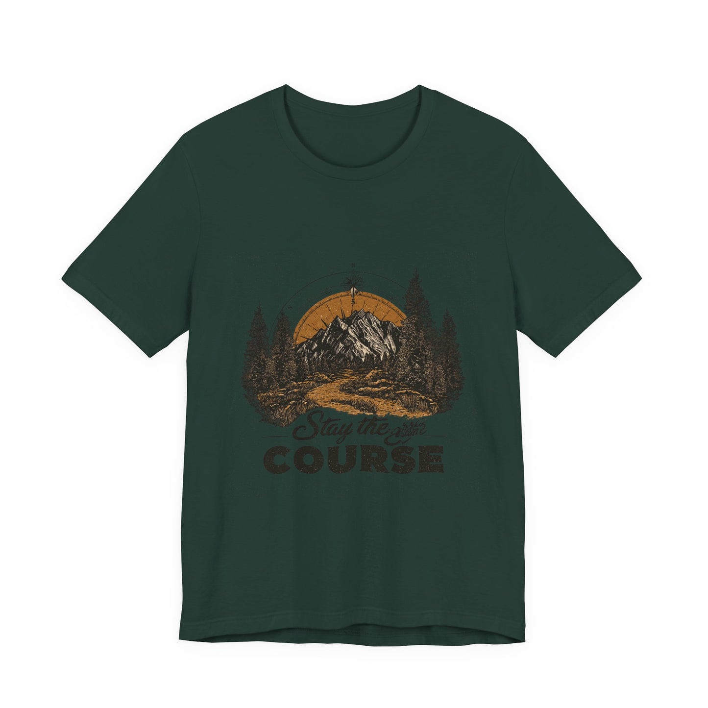 Stay the Course Mountain Tee - Unisex Jersey Short Sleeve Shirt