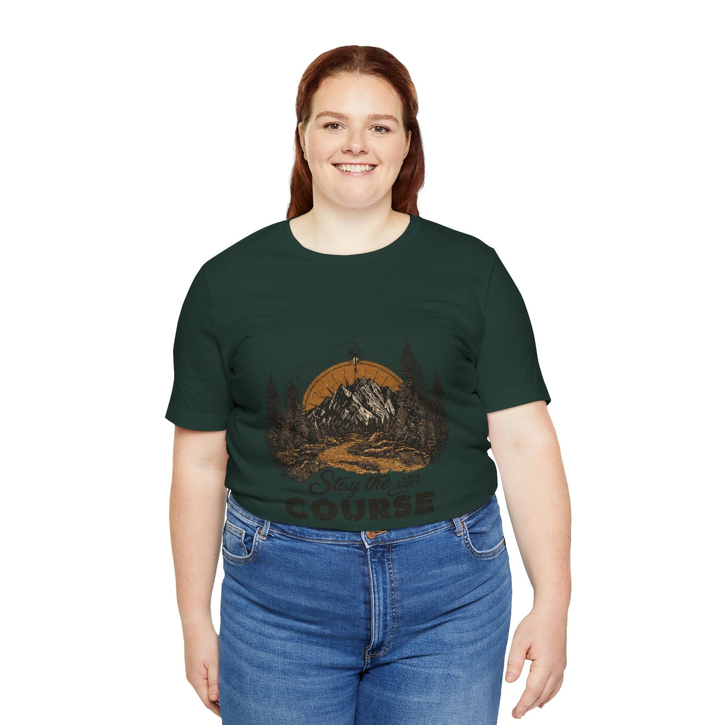 Stay the Course Mountain Tee - Unisex Jersey Short Sleeve Shirt