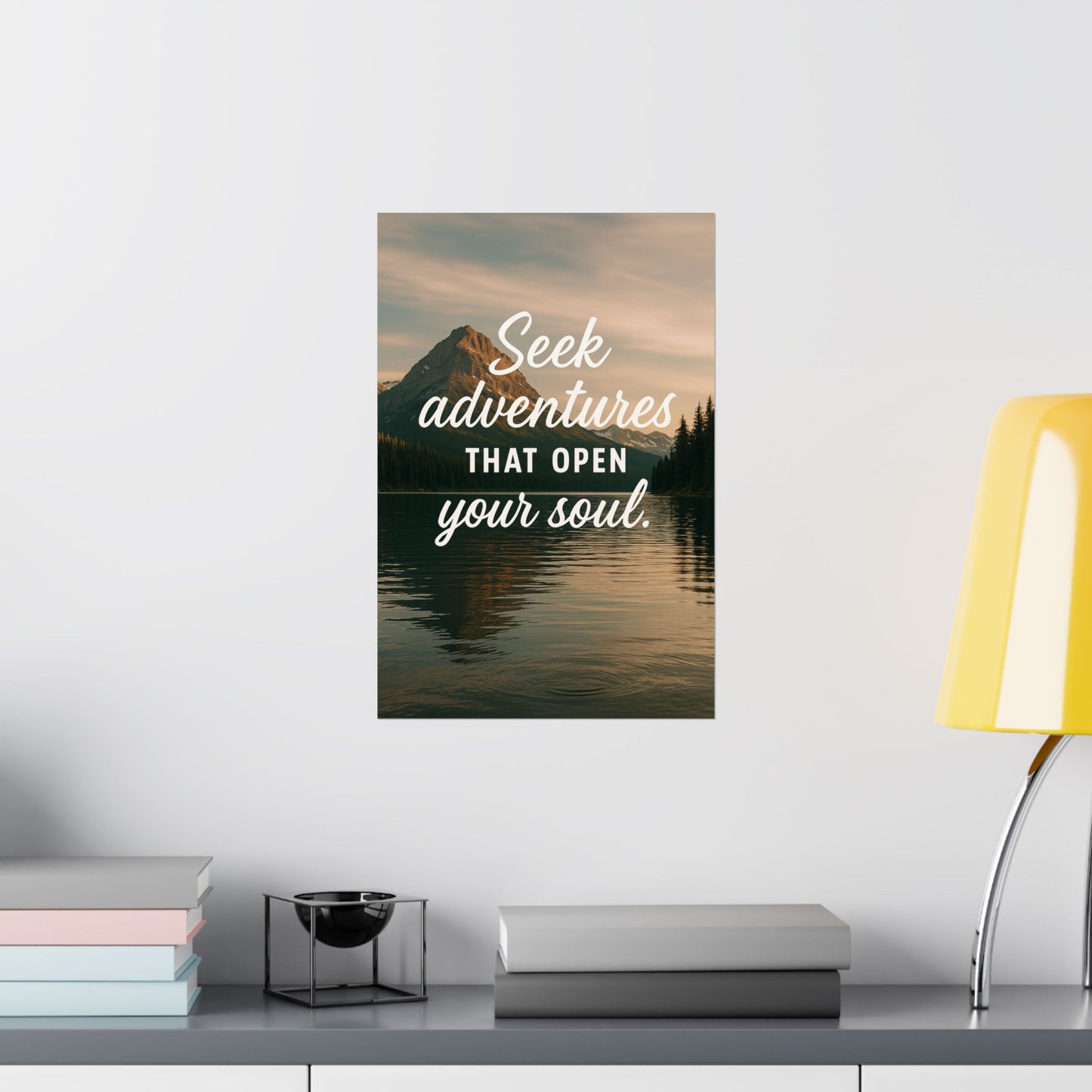 Adventure Wall Poster - "Seek Adventures That Open Your Soul"