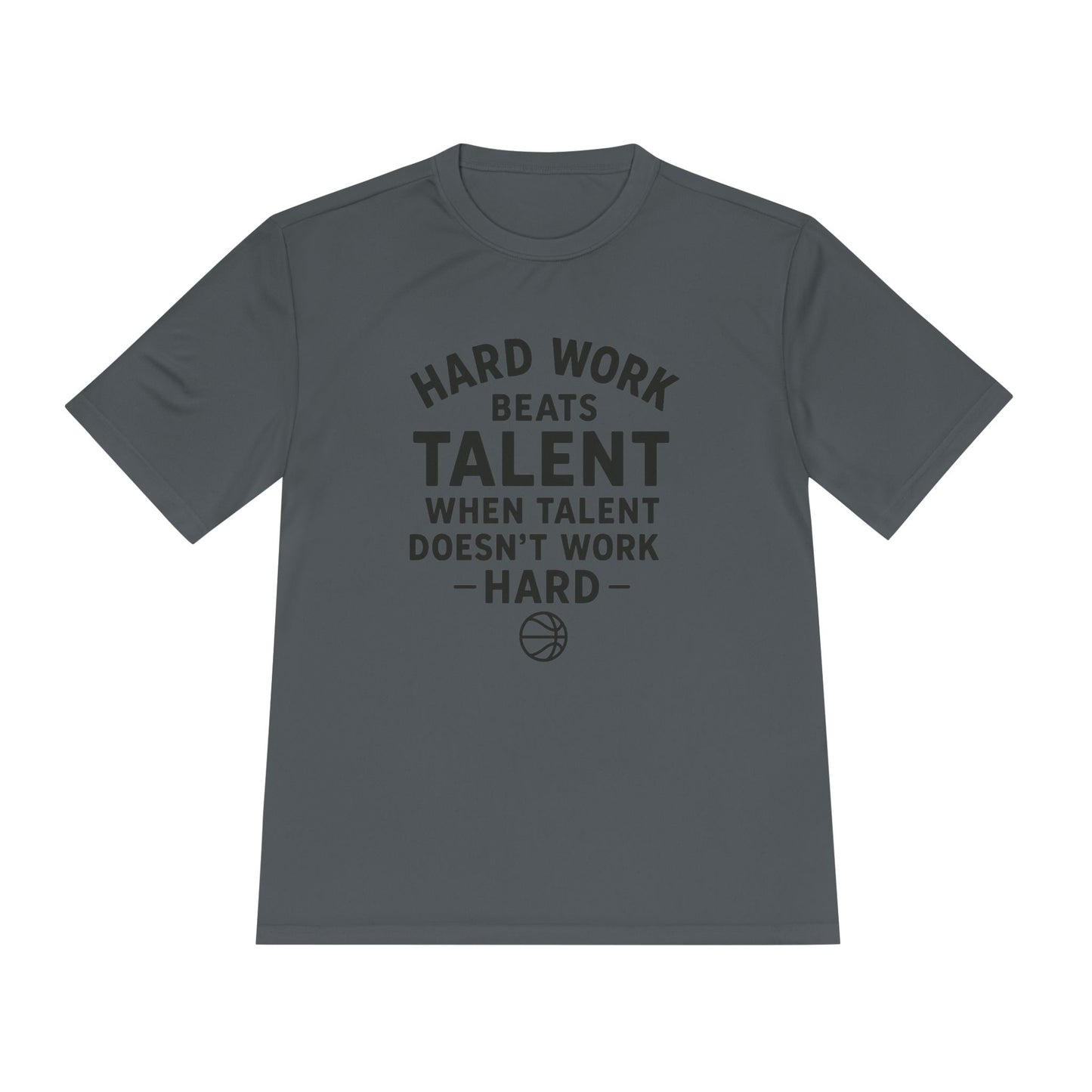 Motivational Sports Tee - "Hard Work Beats Talent"