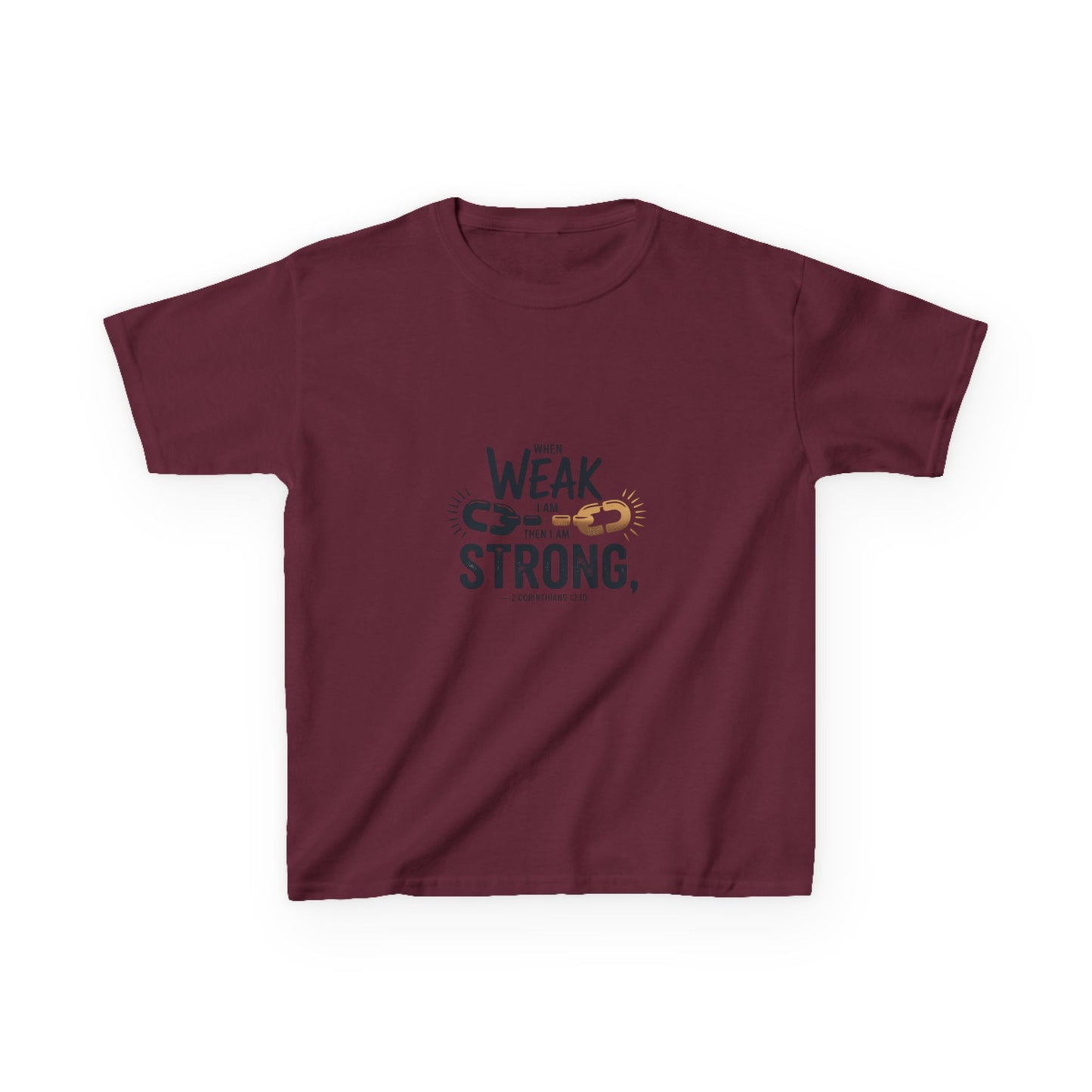 Kids Inspirational Tee - "From Weak to Strong"