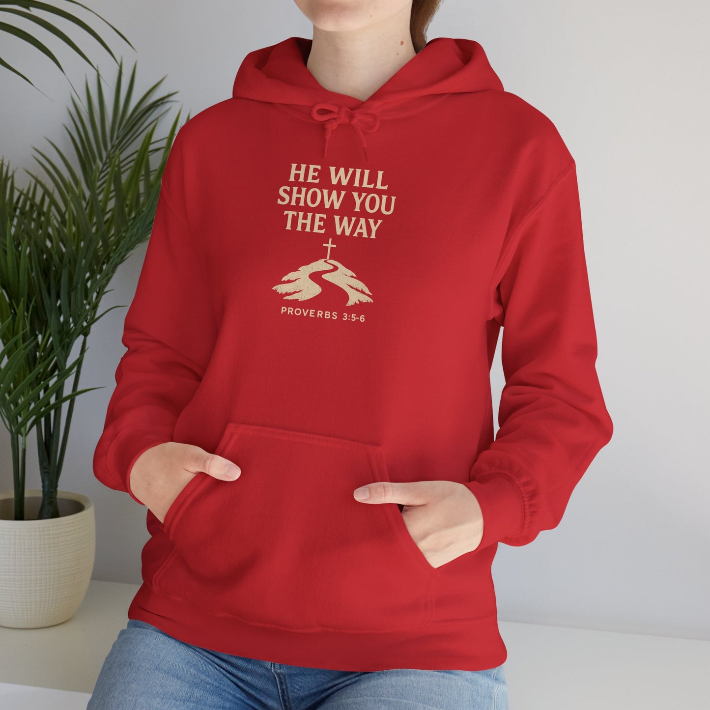 Inspirational Faith Hoodie for Comfort and Style Proverbs 3:5-6